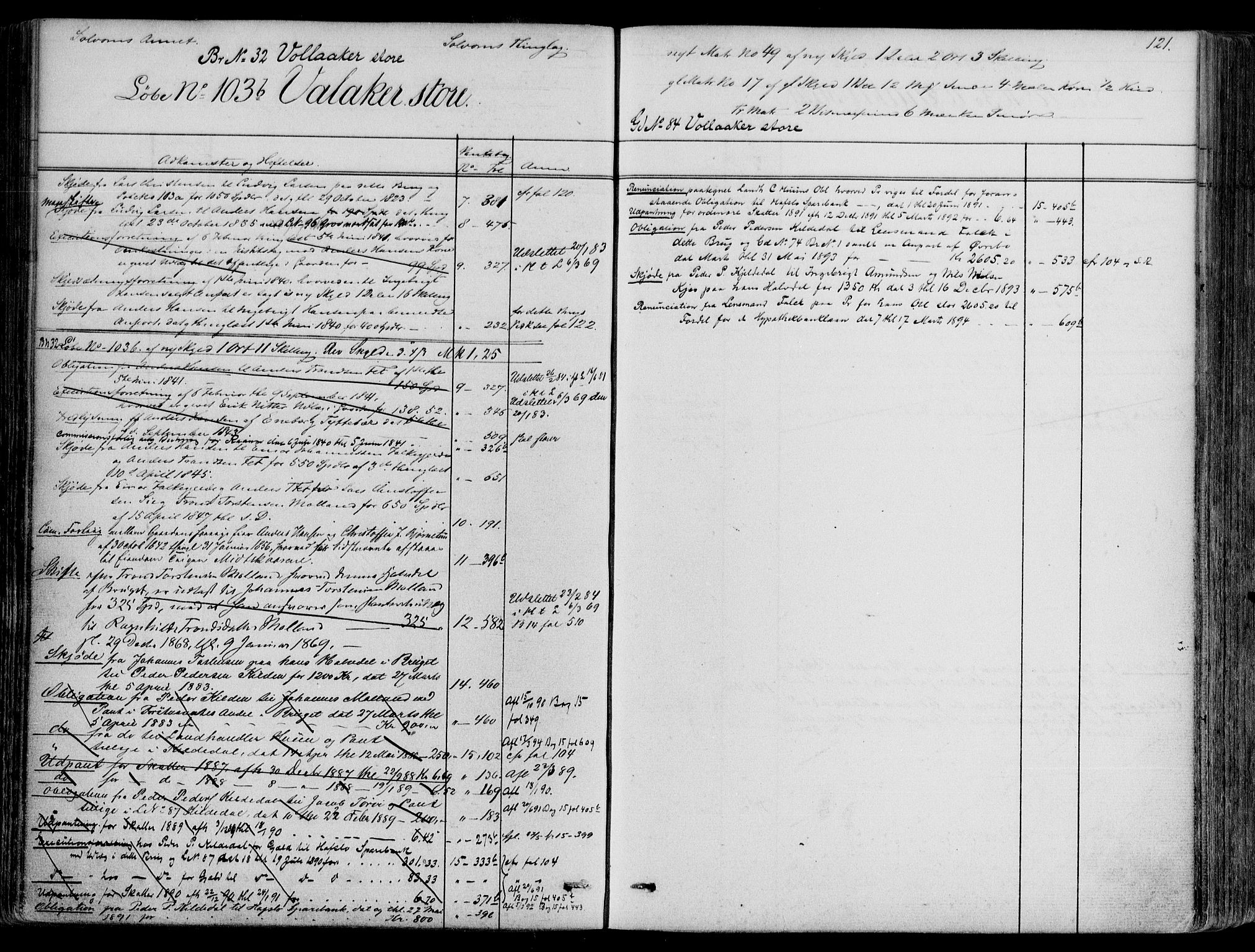 Indre Sogn tingrett, SAB/A-3301/1/G/Ga/Gaa/L0008: Mortgage register no. II.A.a.8, 1829-1900, p. 121