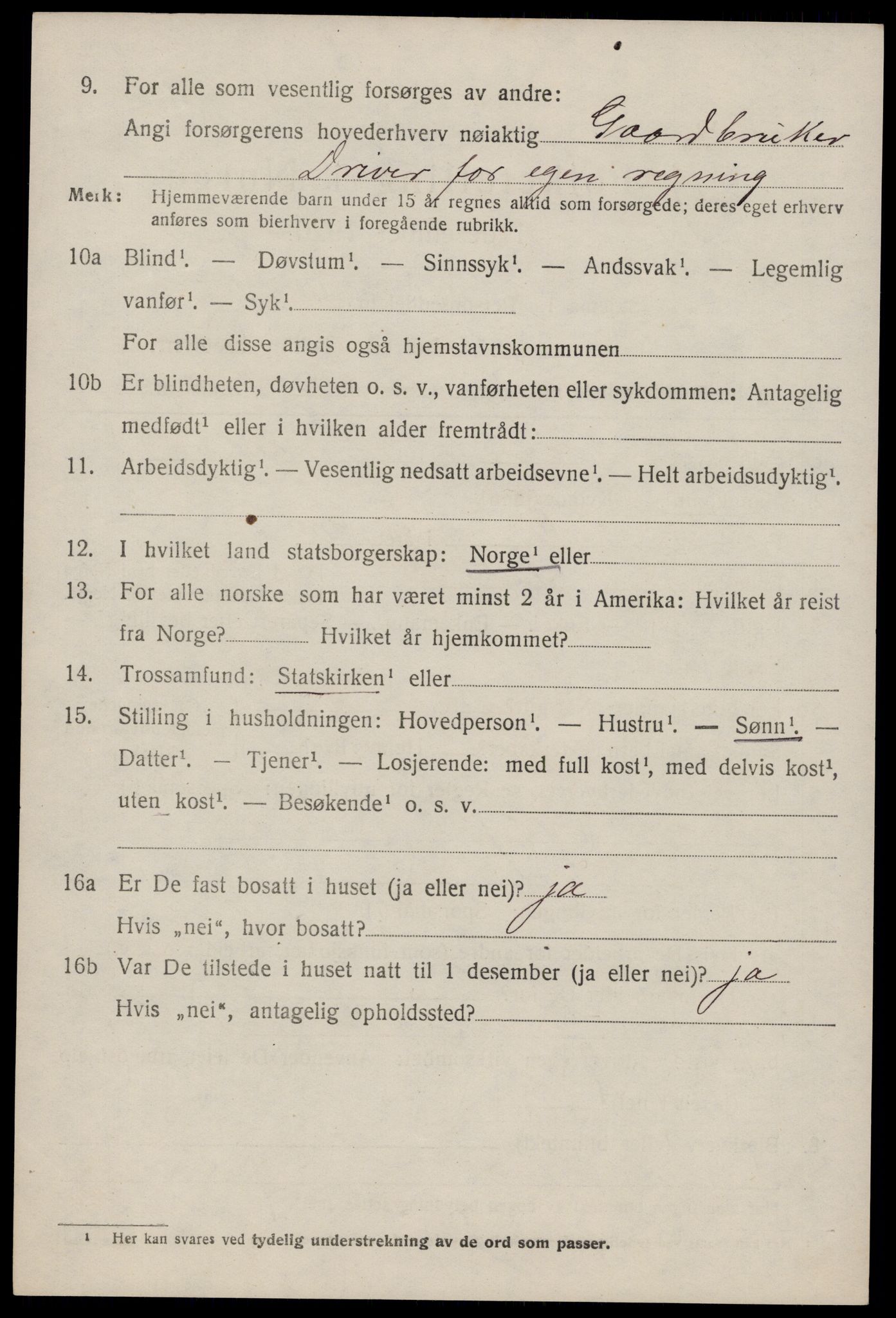 SAST, 1920 census for Vats, 1920, p. 1088