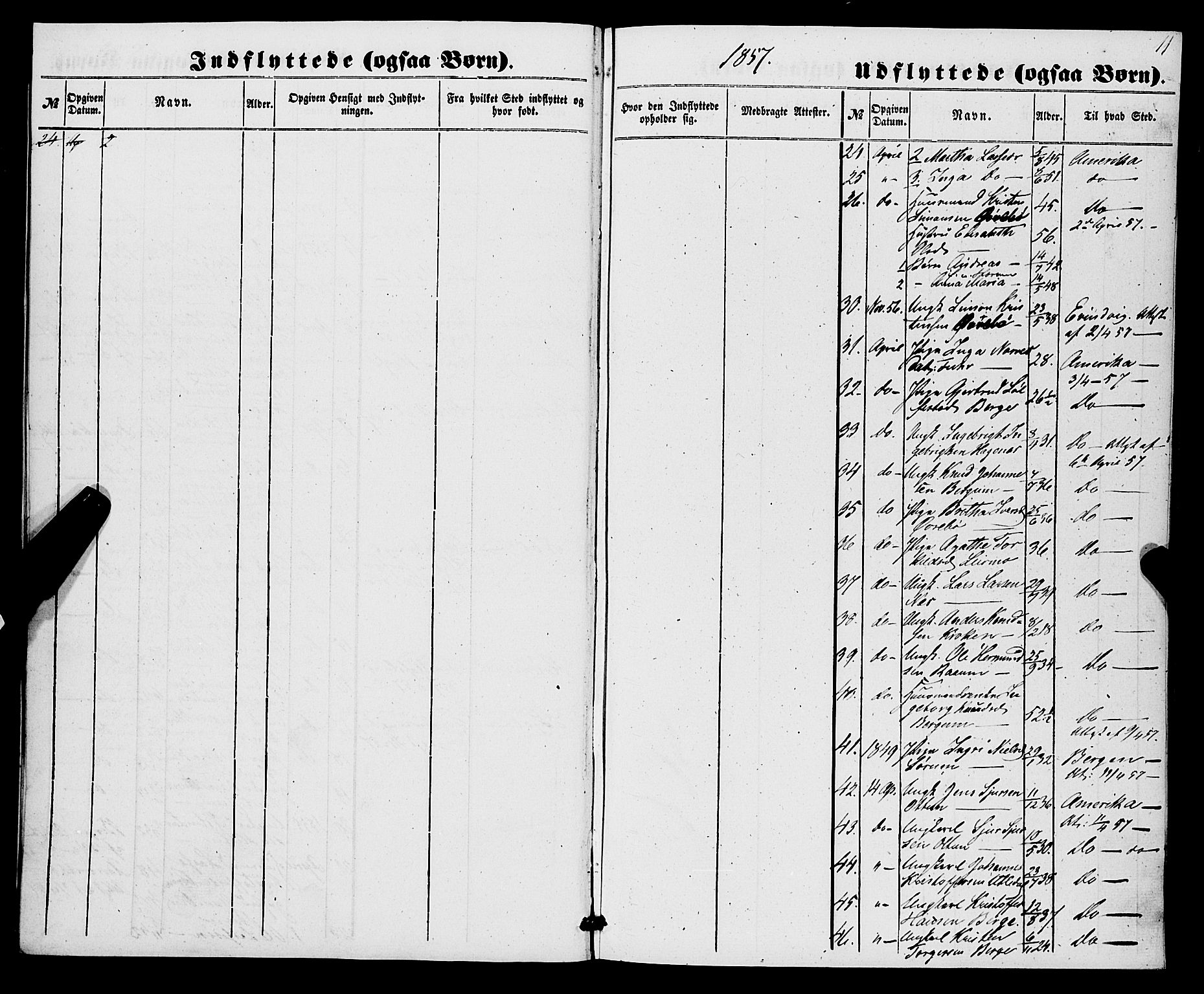 Luster sokneprestembete, SAB/A-81101/H/Haa/Haaa/L0009: Parish register (official) no. A 9, 1856-1871, p. 11