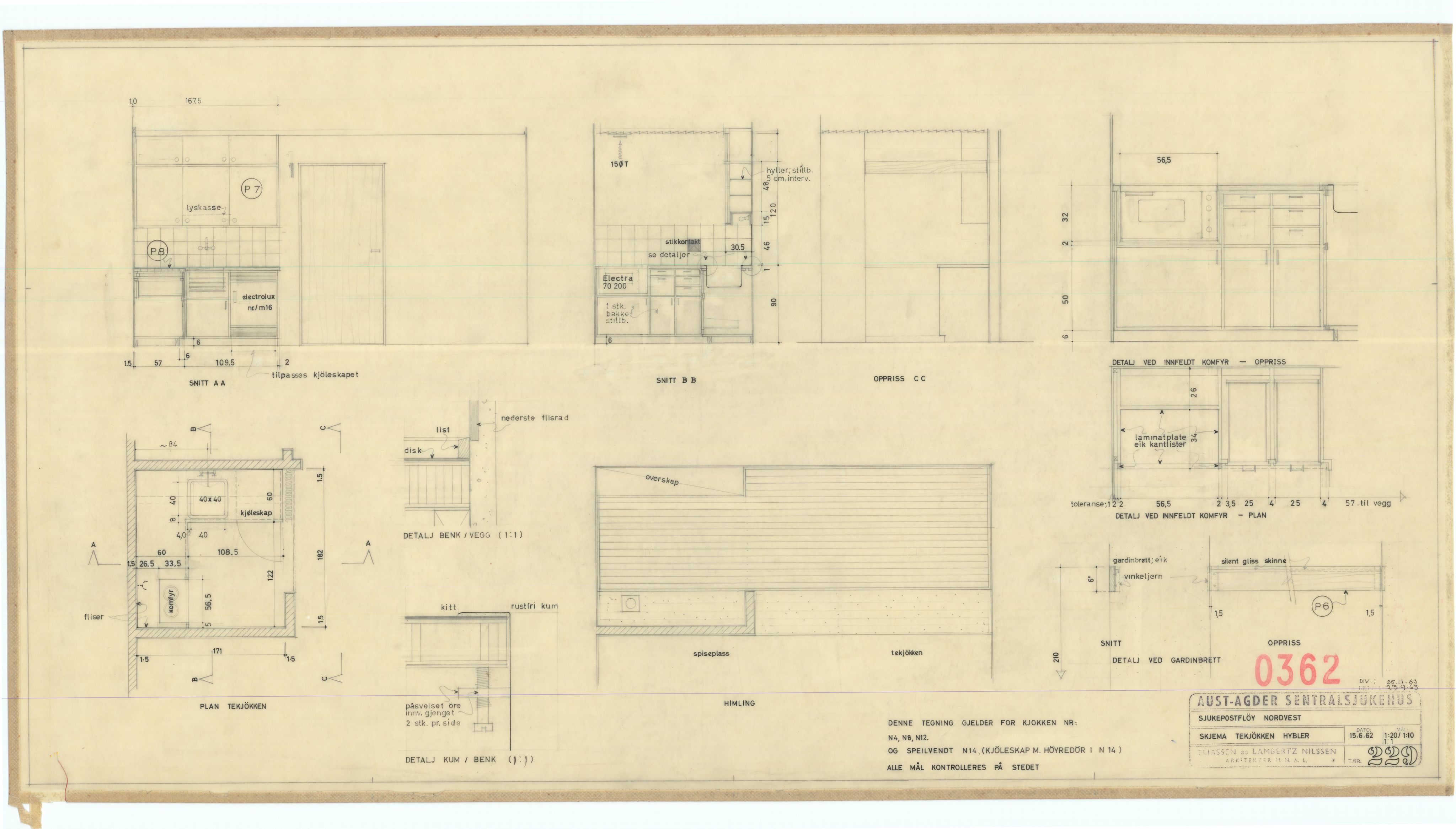 Eliassen og Lambertz-Nilssen Arkitekter, AAKS/PA-2983/T/T01/L0002: Tegningskogger 0362, 1960-1966, p. 6