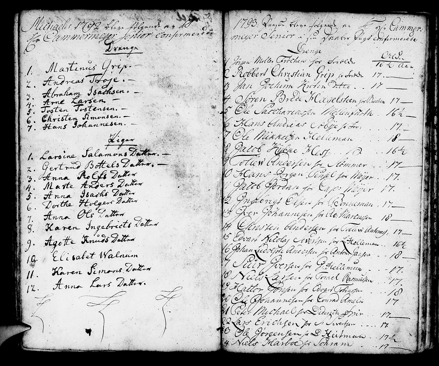 Korskirken sokneprestembete, SAB/A-76101/H/Haa/L0007: Parish register (official) no. A 7, 1736-1839, p. 95