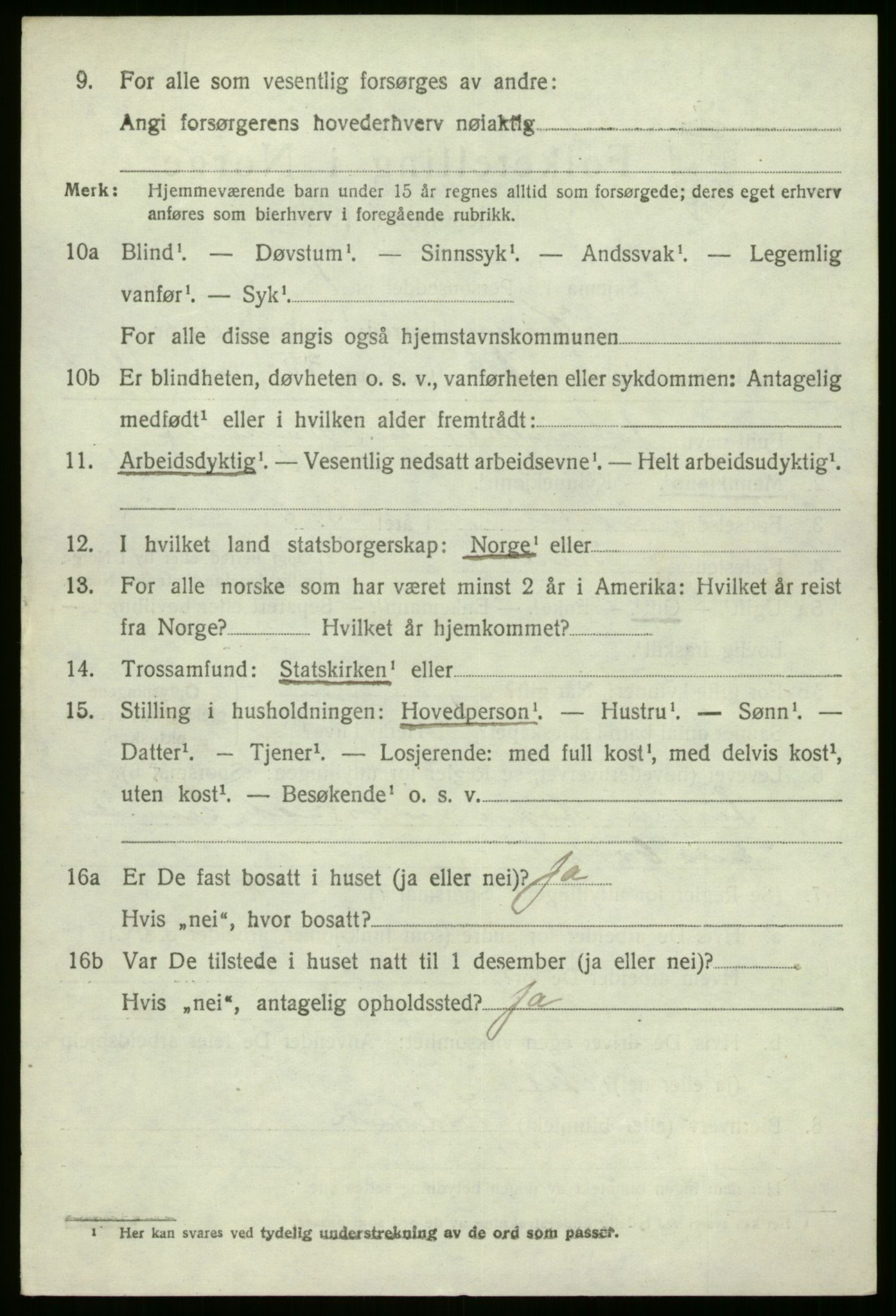 SAB, 1920 census for Kinn, 1920, p. 5098