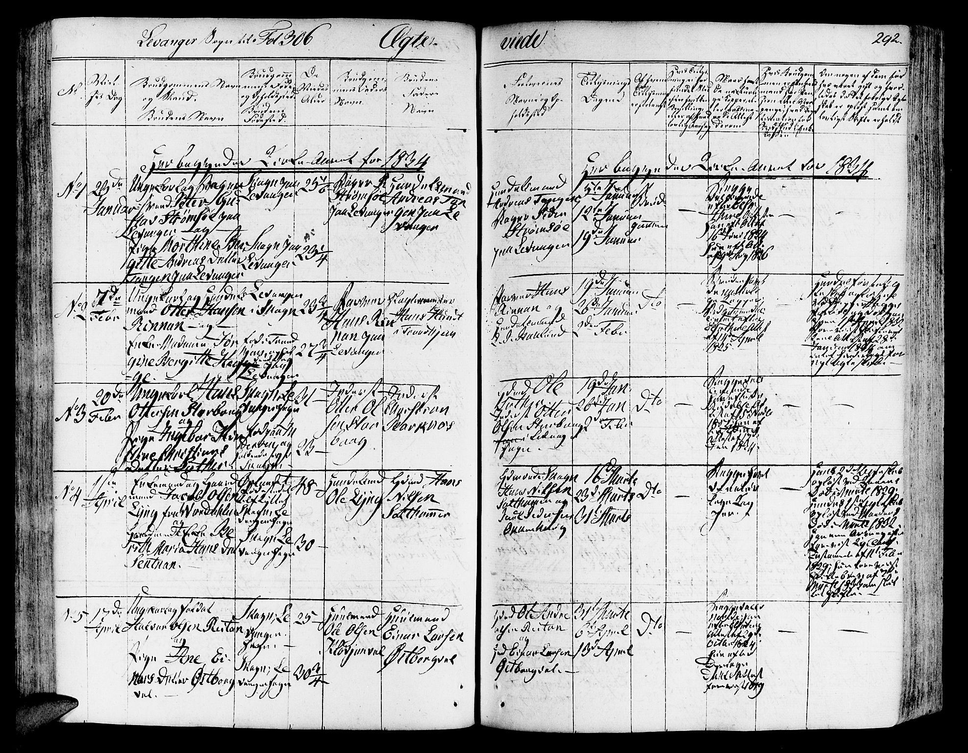 Ministerialprotokoller, klokkerbøker og fødselsregistre - Nord-Trøndelag, SAT/A-1458/717/L0152: Parish register (official) no. 717A05 /3, 1828-1836, p. 292