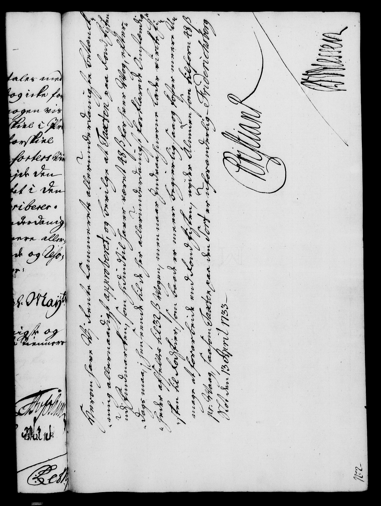 Rentekammeret, Kammerkanselliet, RA/EA-3111/G/Gf/Gfa/L0016: Norsk relasjons- og resolusjonsprotokoll (merket RK 52.16), 1733, p. 141