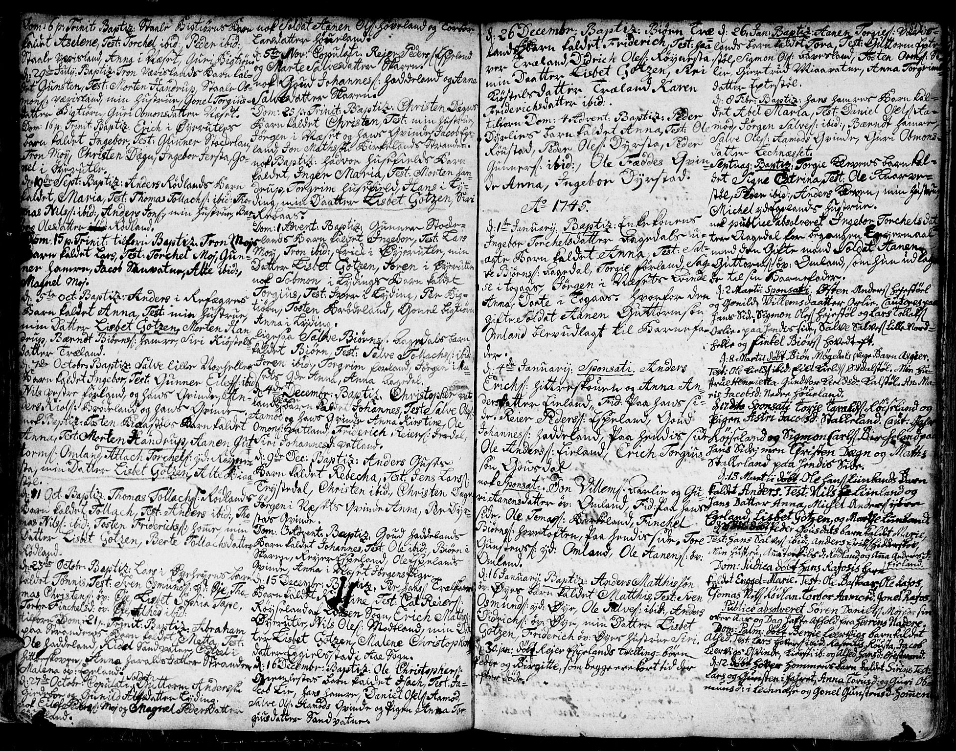 Kvinesdal sokneprestkontor, AV/SAK-1111-0026/F/Fa/Fab/L0001: Parish register (official) no. A 1 /1, 1710-1788, p. 51