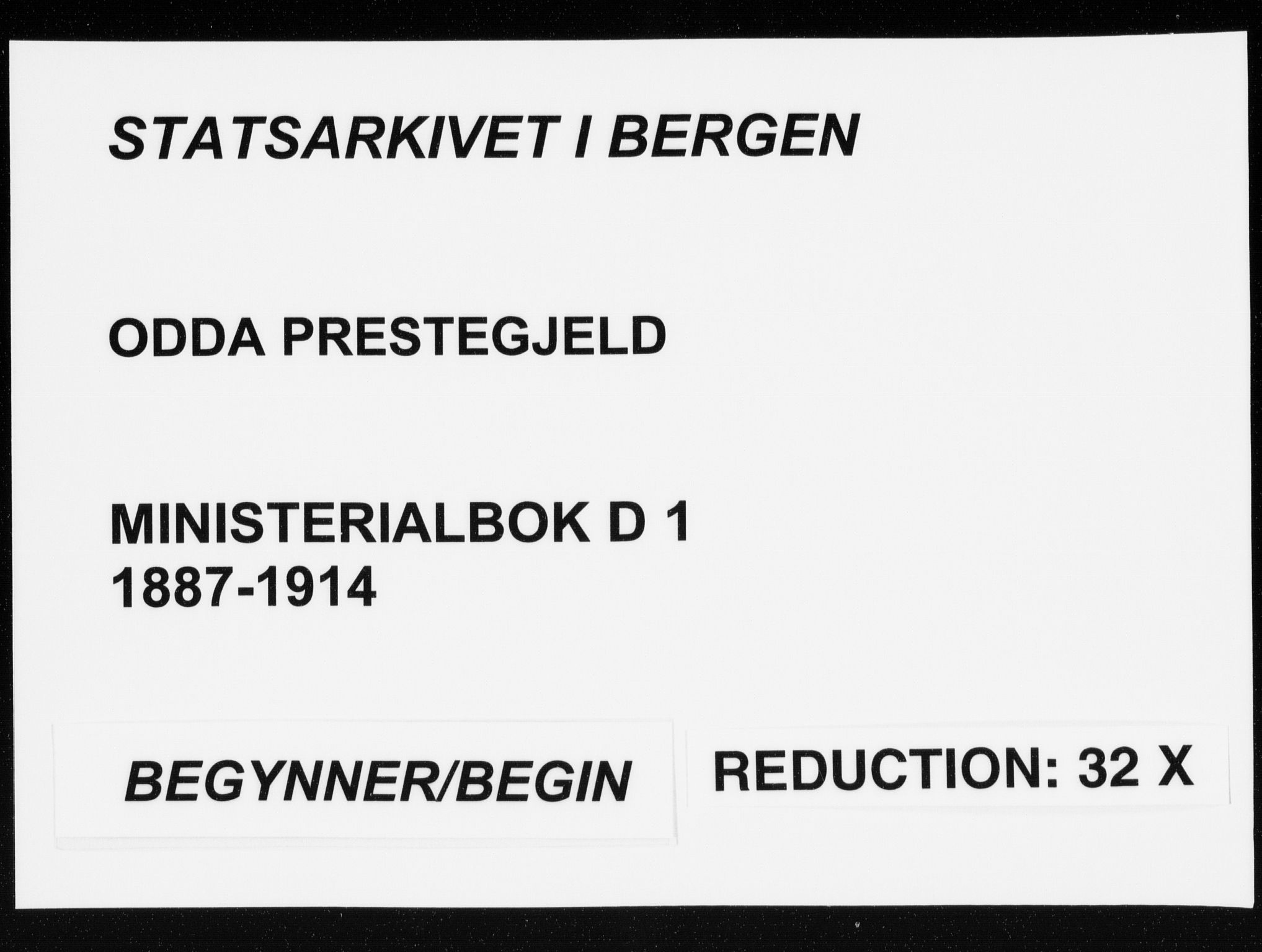 Odda Sokneprestembete, SAB/A-77201/H/Haa: Parish register (official) no. D 1, 1887-1914