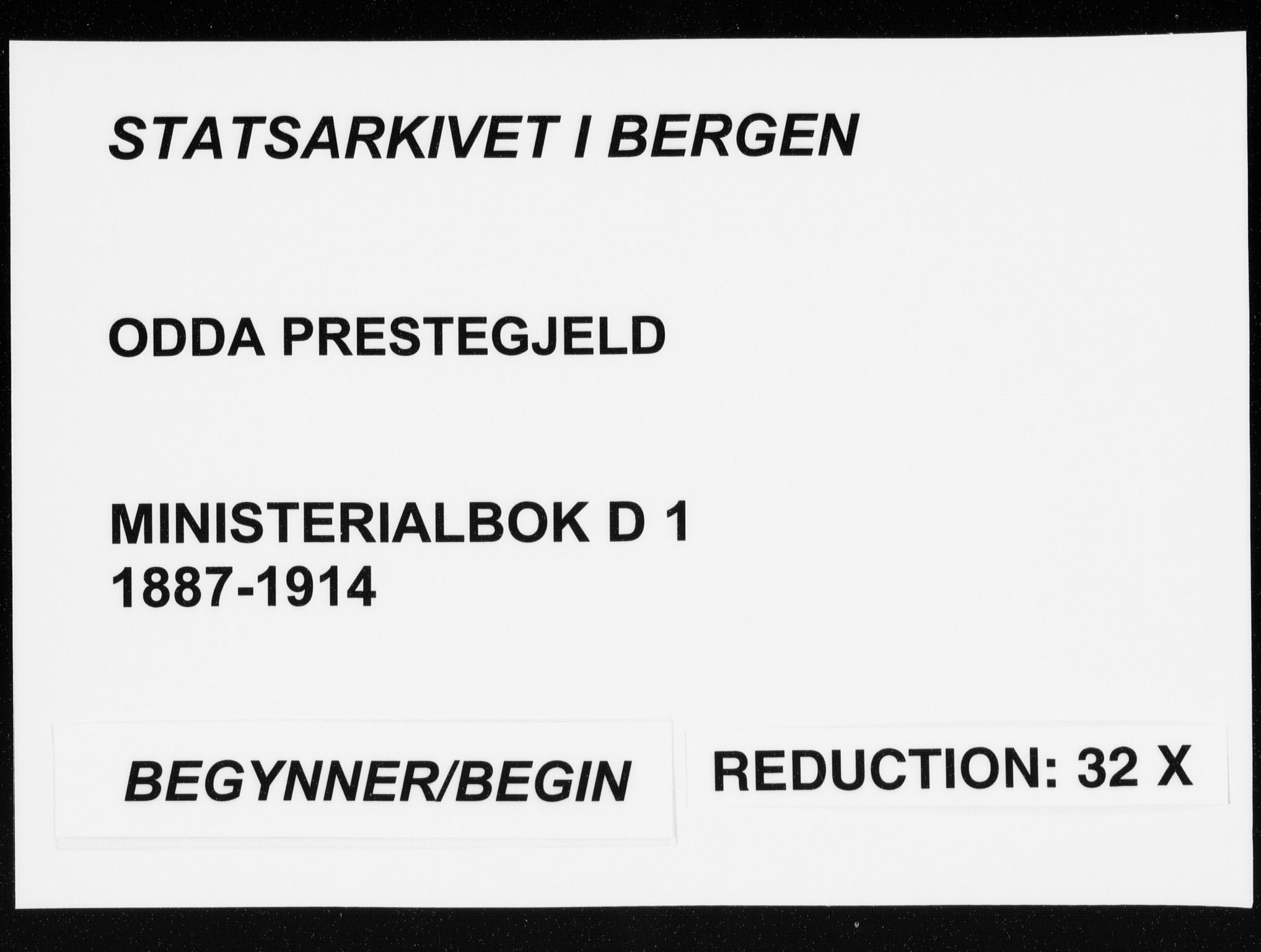 Odda Sokneprestembete, AV/SAB-A-77201/H/Haa: Parish register (official) no. D 1, 1887-1914