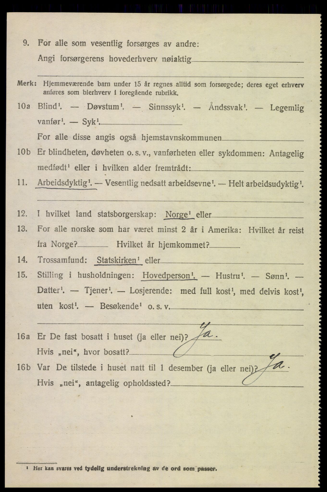 SAH, 1920 census for Tynset, 1920, p. 1547