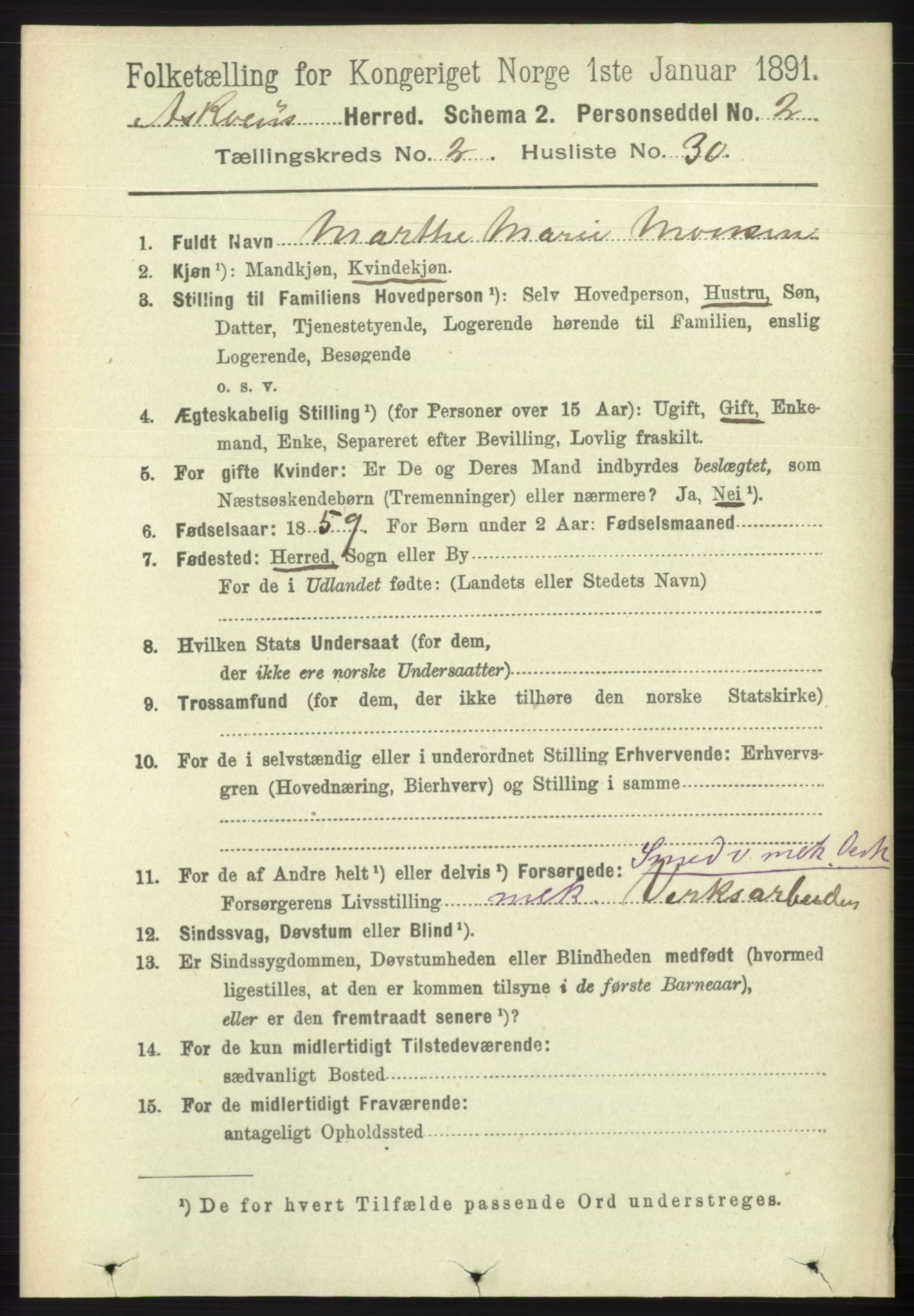 RA, 1891 census for 1247 Askøy, 1891, p. 1587