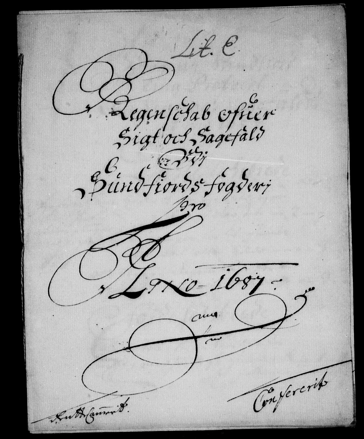 Rentekammeret inntil 1814, Reviderte regnskaper, Stiftamtstueregnskaper, Bergen stiftamt, AV/RA-EA-6043/R/Rc/L0084: Bergen stiftamt, 1687