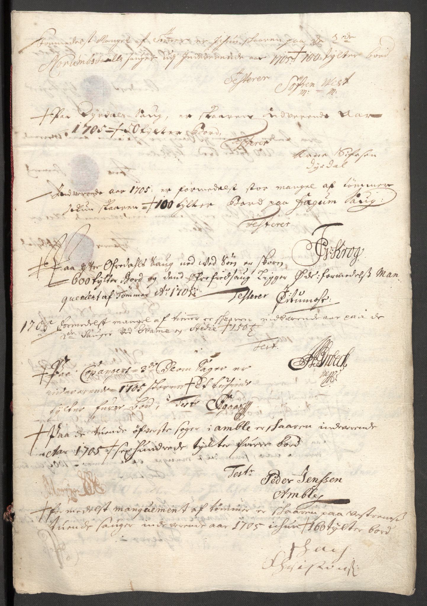 Rentekammeret inntil 1814, Reviderte regnskaper, Fogderegnskap, RA/EA-4092/R52/L3314: Fogderegnskap Sogn, 1705-1707, p. 137