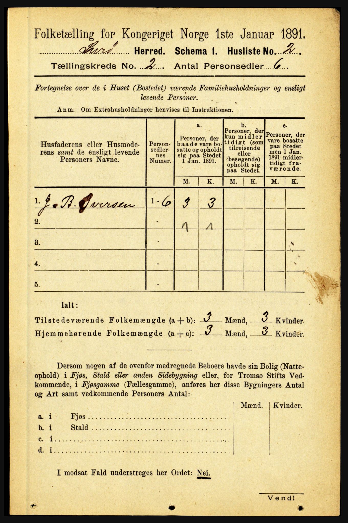 RA, 1891 census for 1834 Lurøy, 1891, p. 658