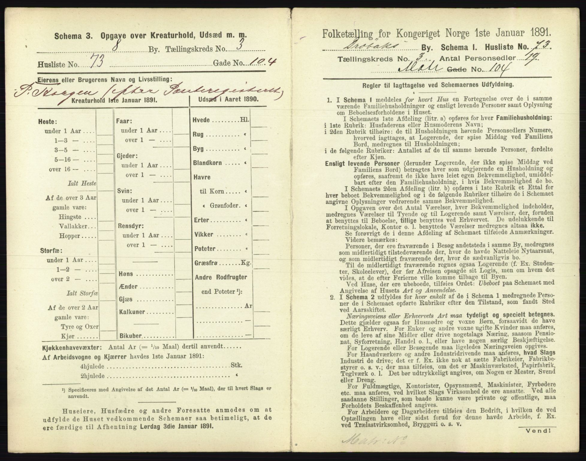 RA, 1891 census for 0203 Drøbak, 1891, p. 467