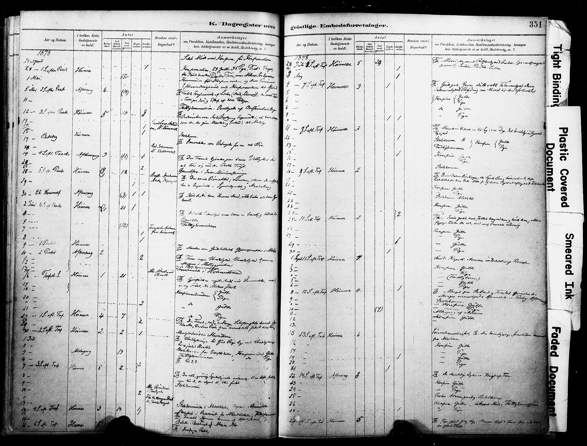 Horten kirkebøker, AV/SAKO-A-348/F/Fa/L0003: Parish register (official) no. 3, 1878-1887, p. 351