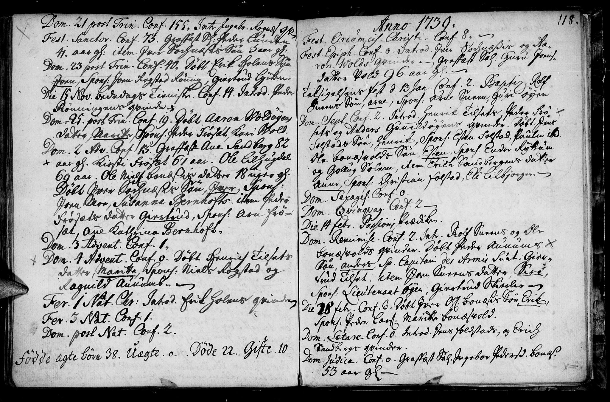 Ministerialprotokoller, klokkerbøker og fødselsregistre - Sør-Trøndelag, SAT/A-1456/687/L0990: Parish register (official) no. 687A01, 1690-1746, p. 118