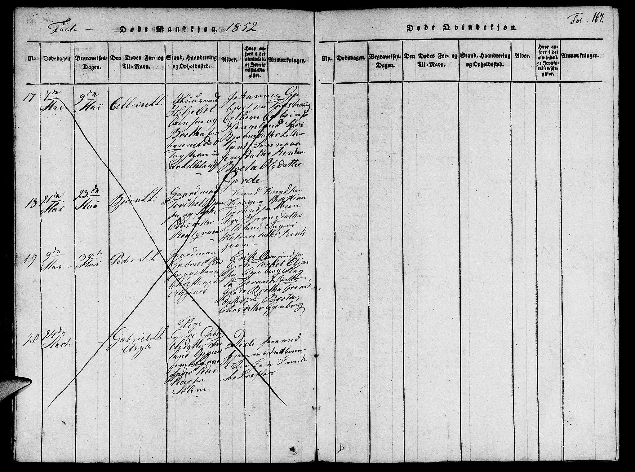 Vikedal sokneprestkontor, AV/SAST-A-101840/01/V: Parish register (copy) no. B 1, 1816-1853, p. 167