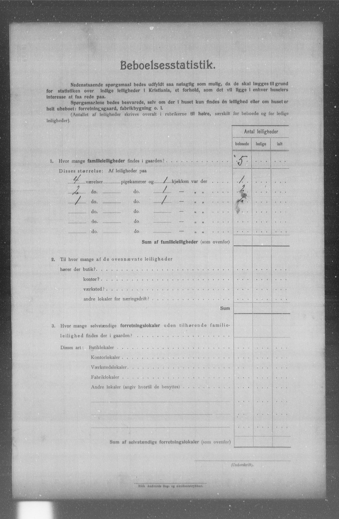 OBA, Municipal Census 1904 for Kristiania, 1904, p. 14079