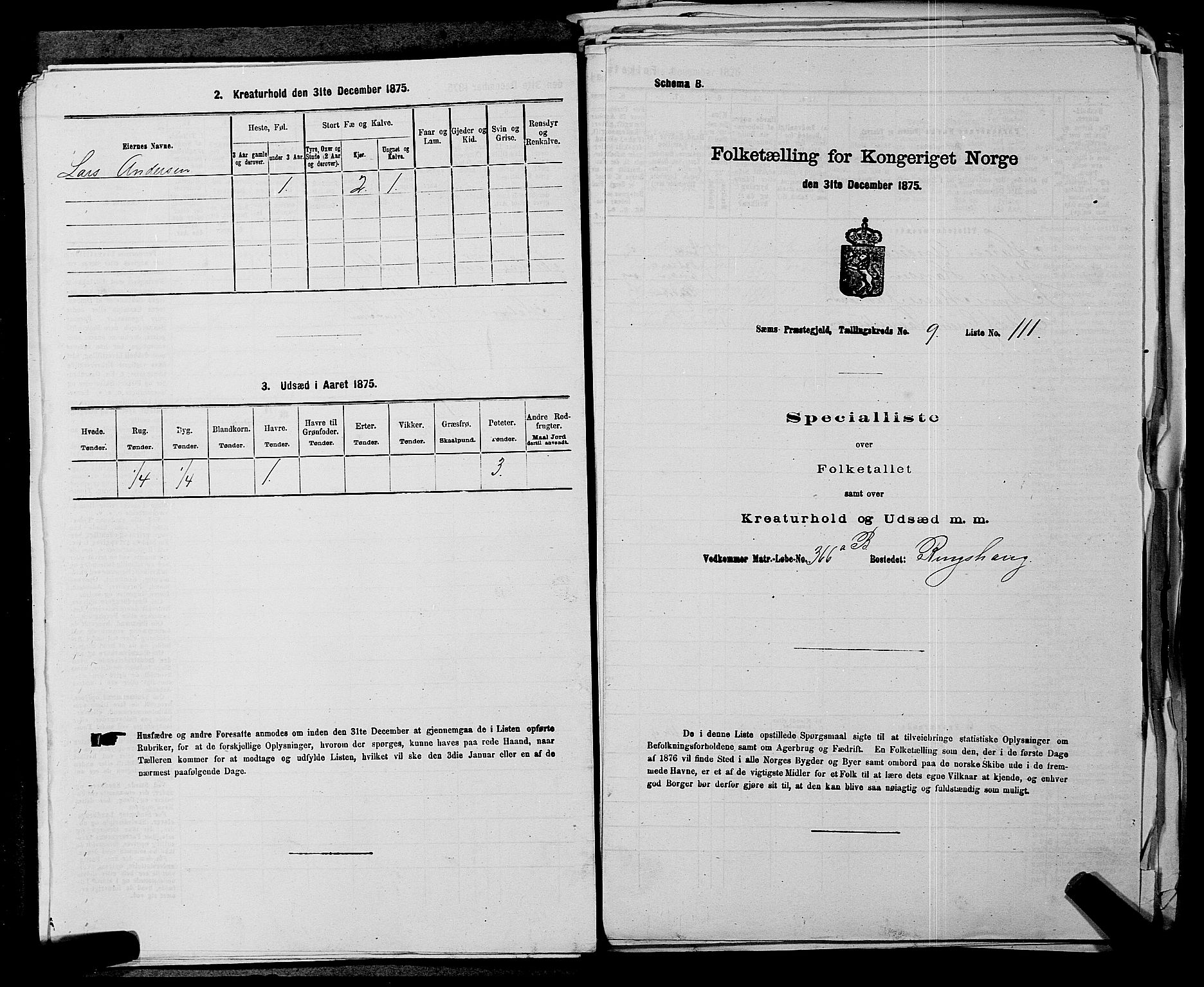 SAKO, 1875 census for 0721P Sem, 1875, p. 1534