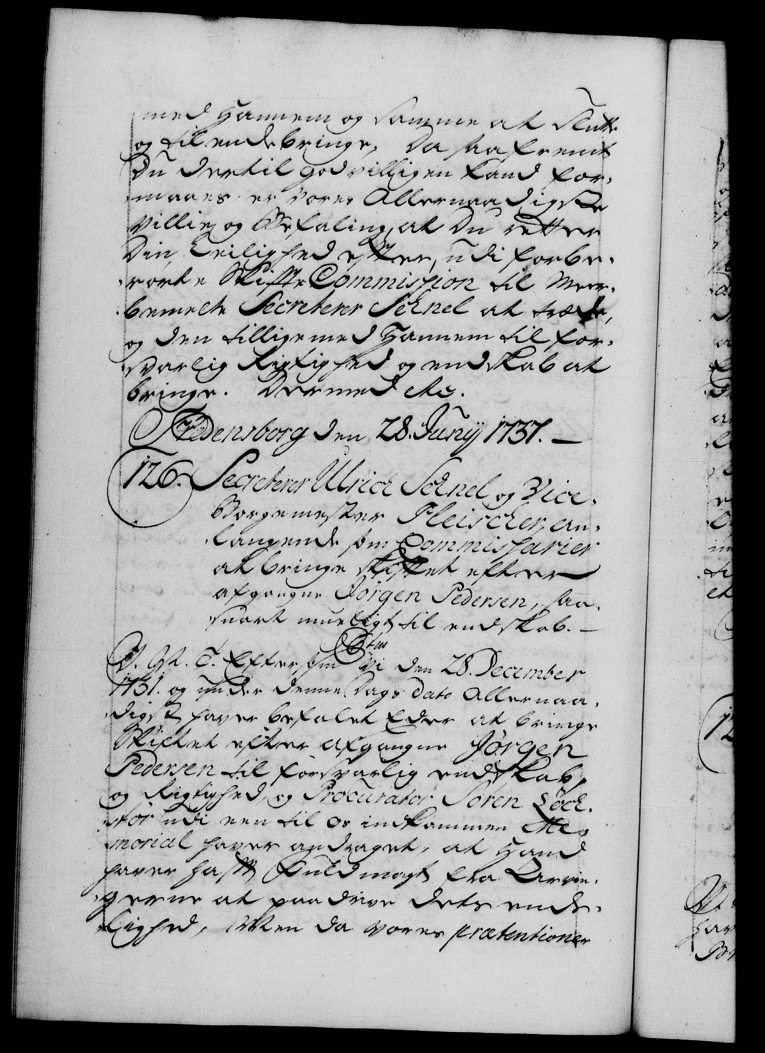 Danske Kanselli 1572-1799, RA/EA-3023/F/Fc/Fca/Fcab/L0027: Norske tegnelser, 1736-1737, p. 388b