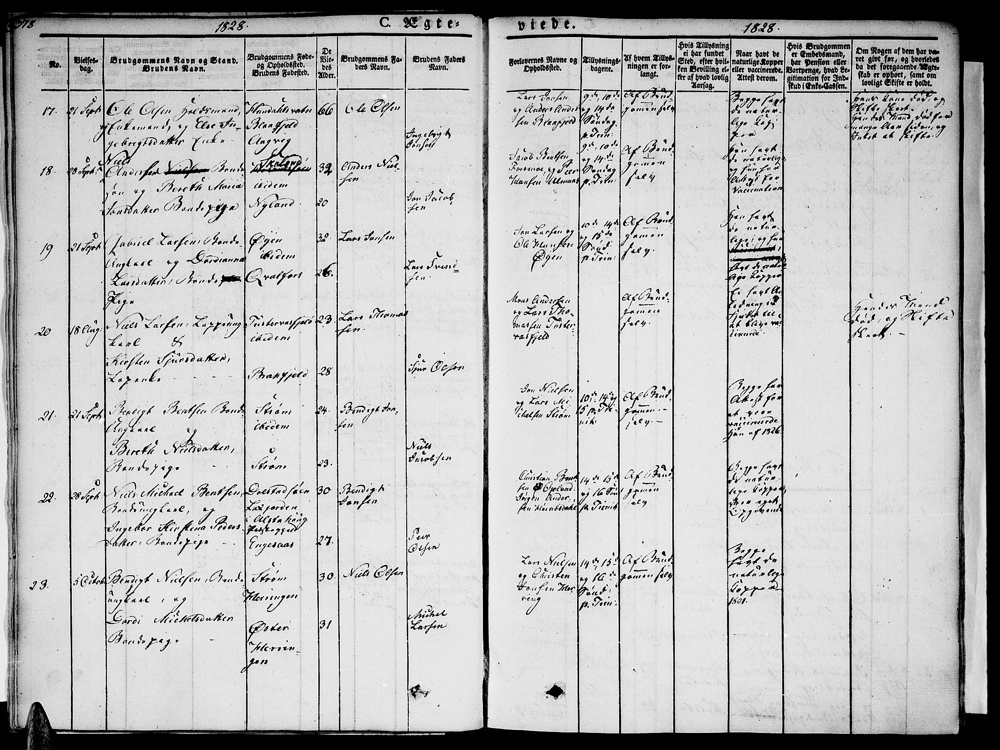 Ministerialprotokoller, klokkerbøker og fødselsregistre - Nordland, SAT/A-1459/820/L0290: Parish register (official) no. 820A11, 1826-1845, p. 378