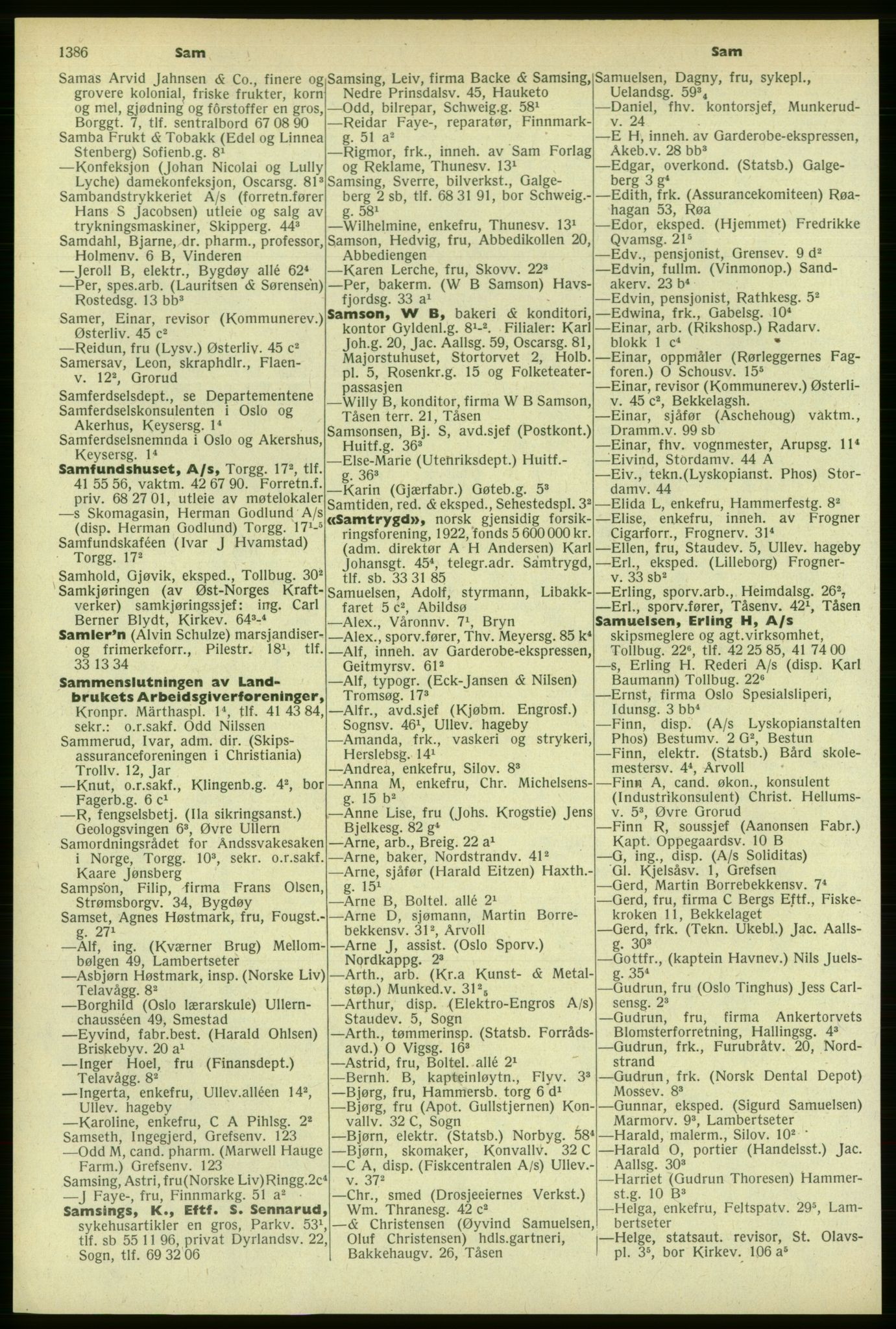 Kristiania/Oslo adressebok, PUBL/-, 1958-1959, p. 1386