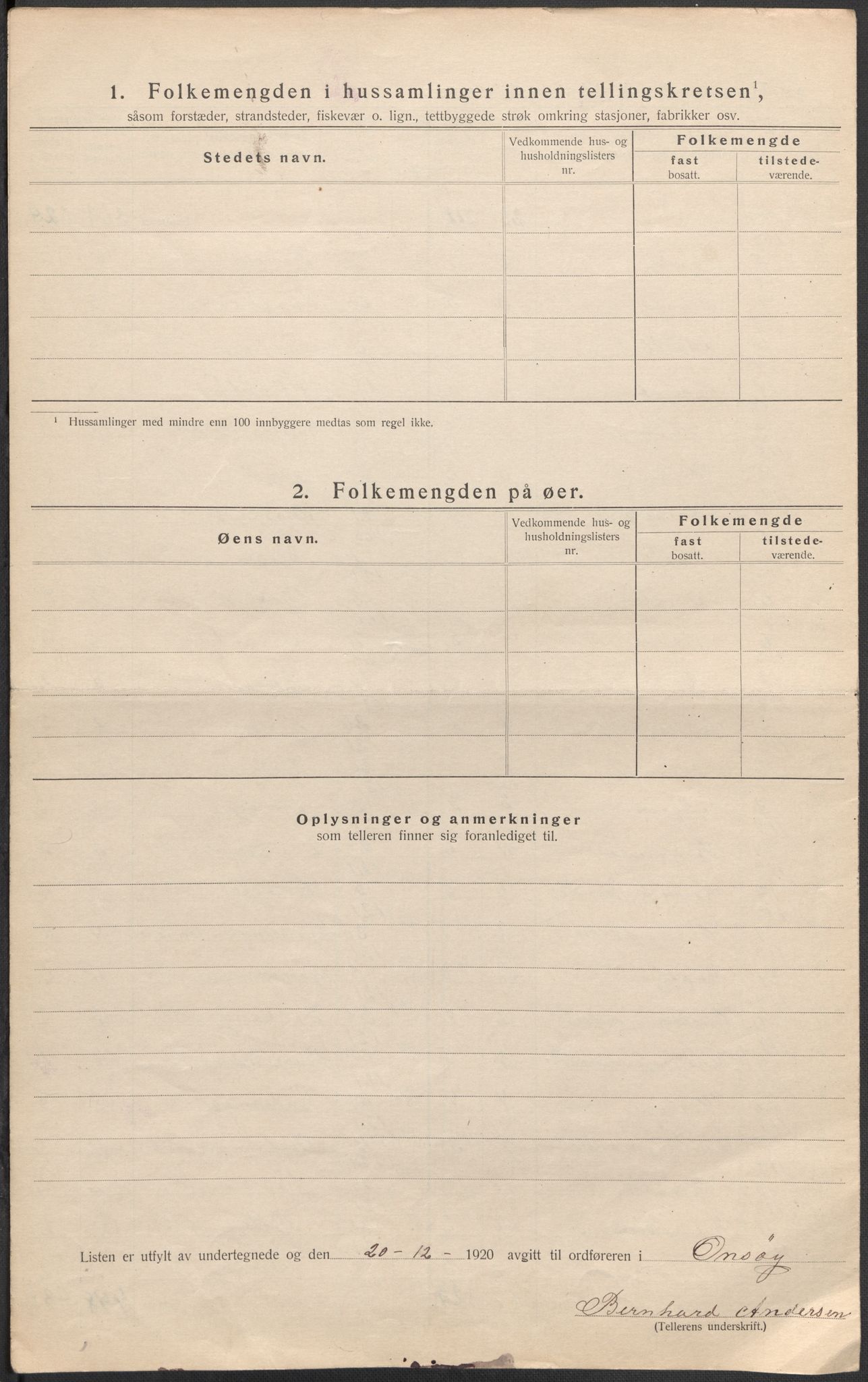 SAO, 1920 census for Onsøy, 1920, p. 62