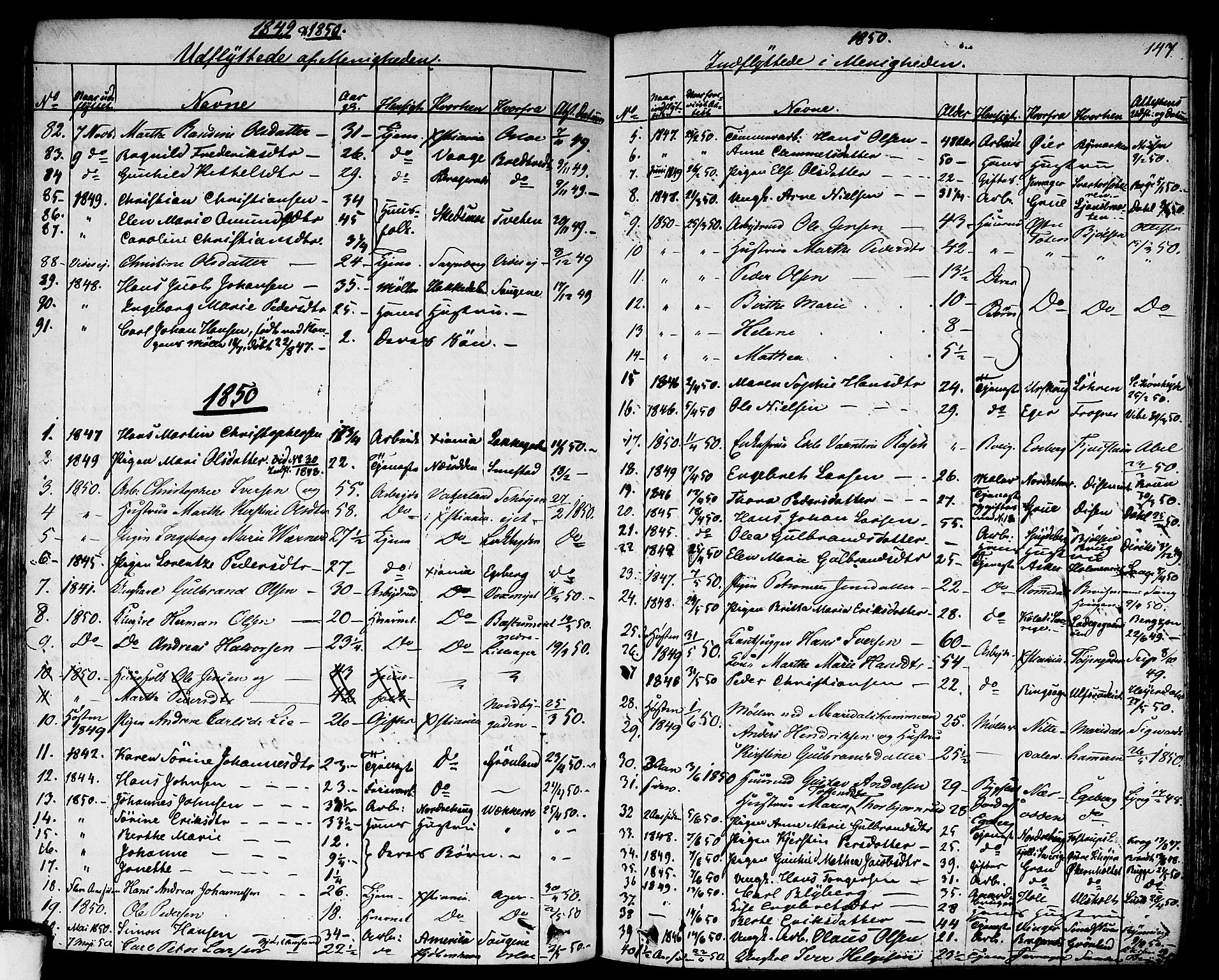 Aker prestekontor kirkebøker, AV/SAO-A-10861/F/L0018: Parish register (official) no. 17, 1829-1852, p. 147