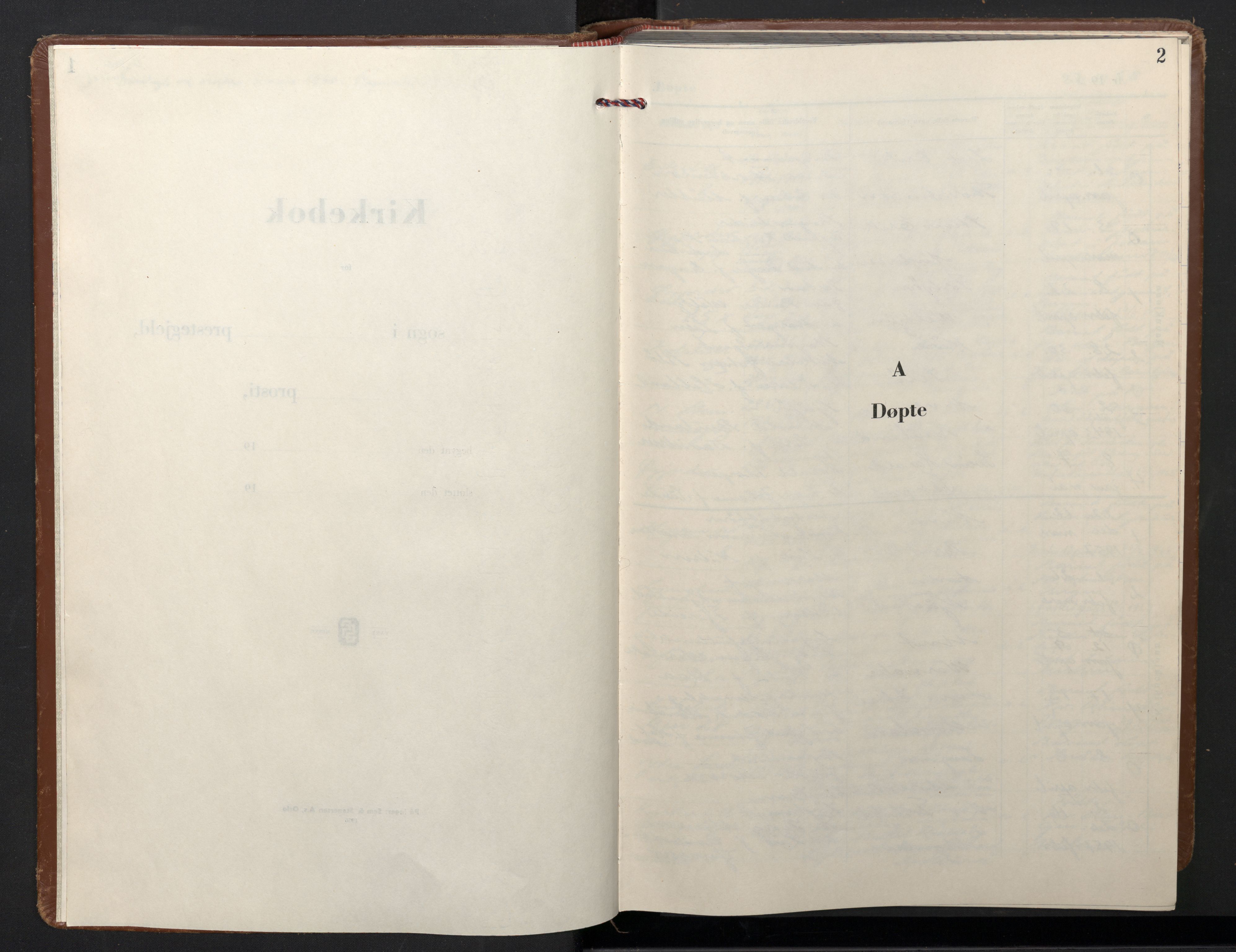 Biskopshavn sokneprestembete*, SAB/-: Parish register (copy) no. A 1, 1958-1970, p. 2