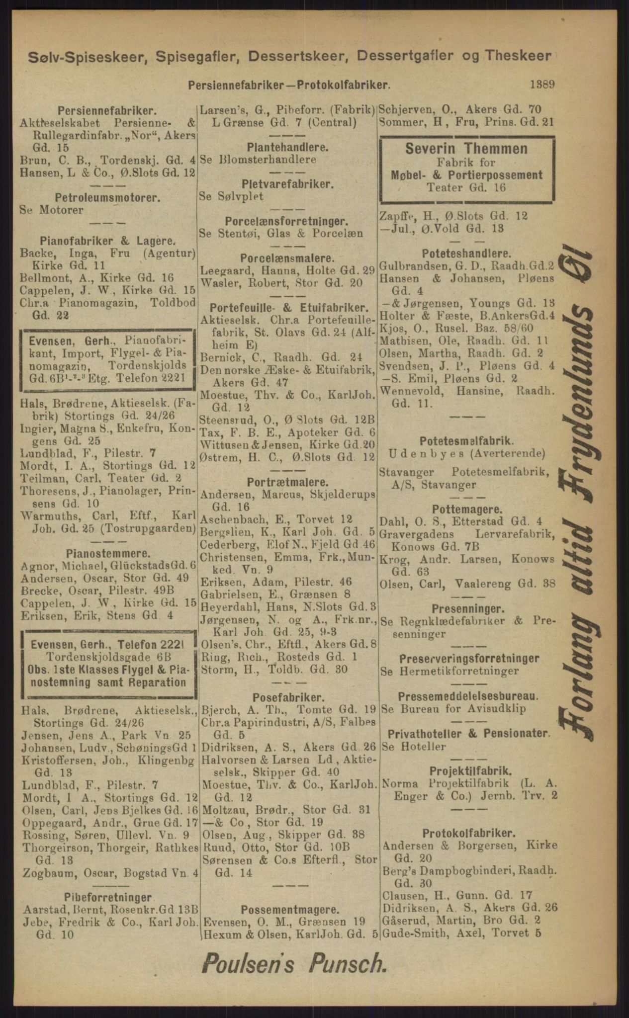 Kristiania/Oslo adressebok, PUBL/-, 1903, p. 1389