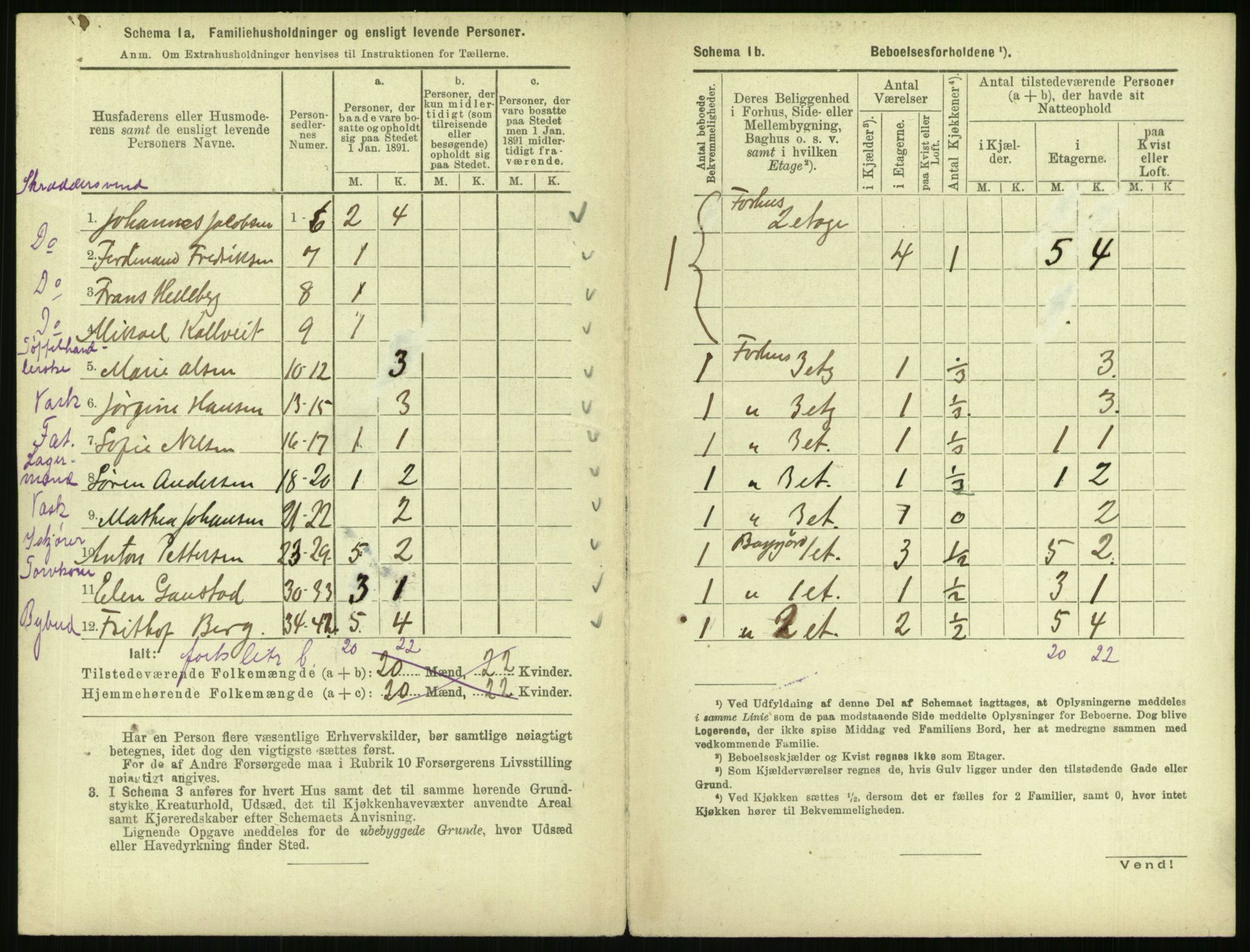 RA, 1891 census for 0301 Kristiania, 1891, p. 57829