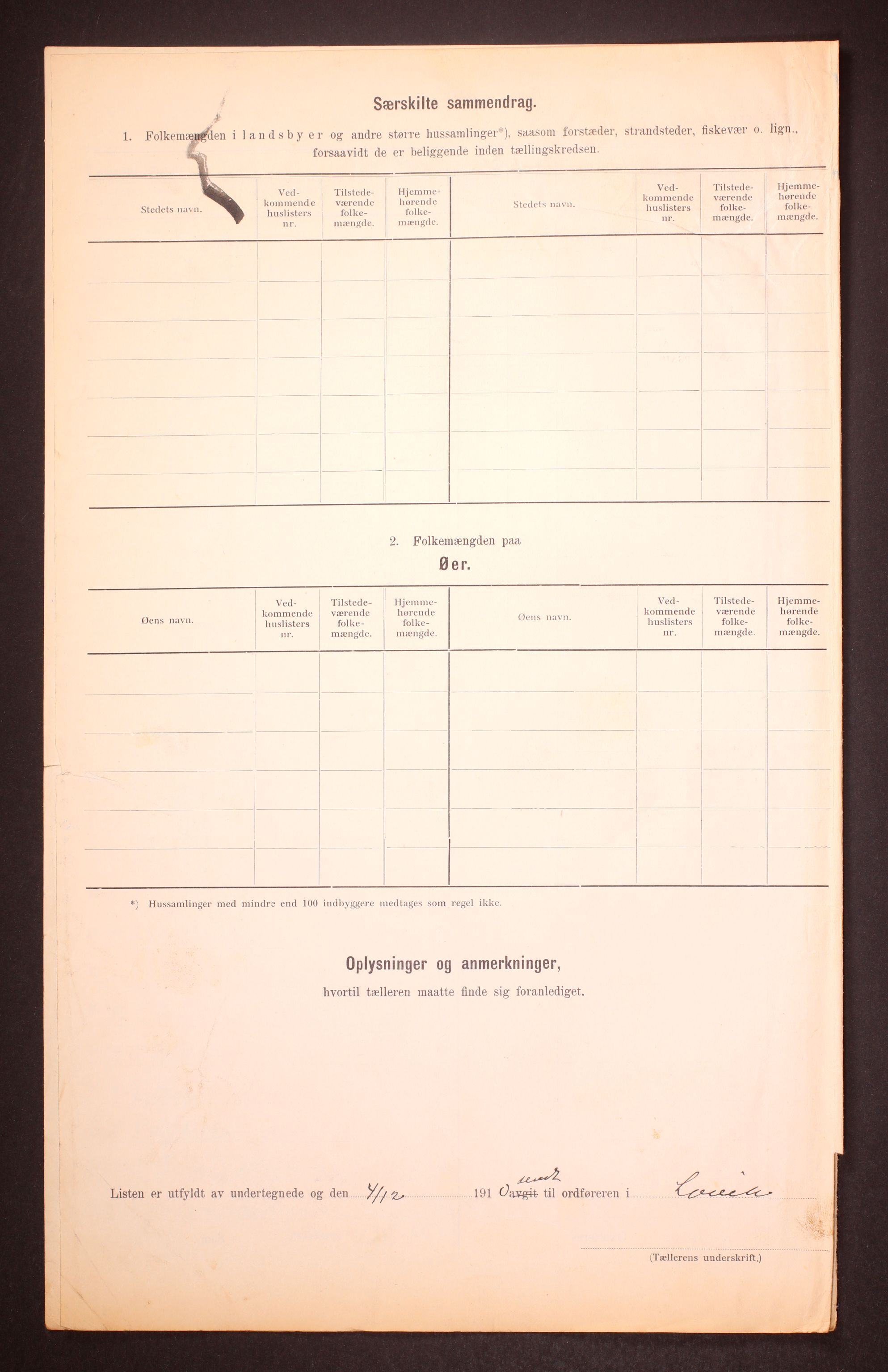 RA, 1910 census for Lavik, 1910, p. 6