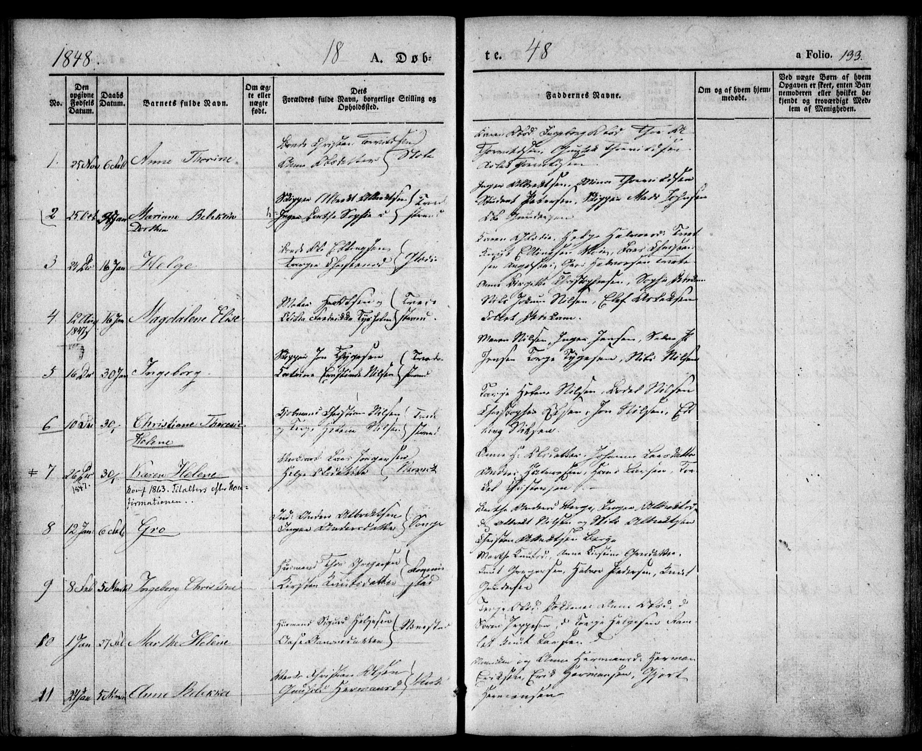 Holt sokneprestkontor, AV/SAK-1111-0021/F/Fa/L0007: Parish register (official) no. A 7, 1836-1848, p. 133