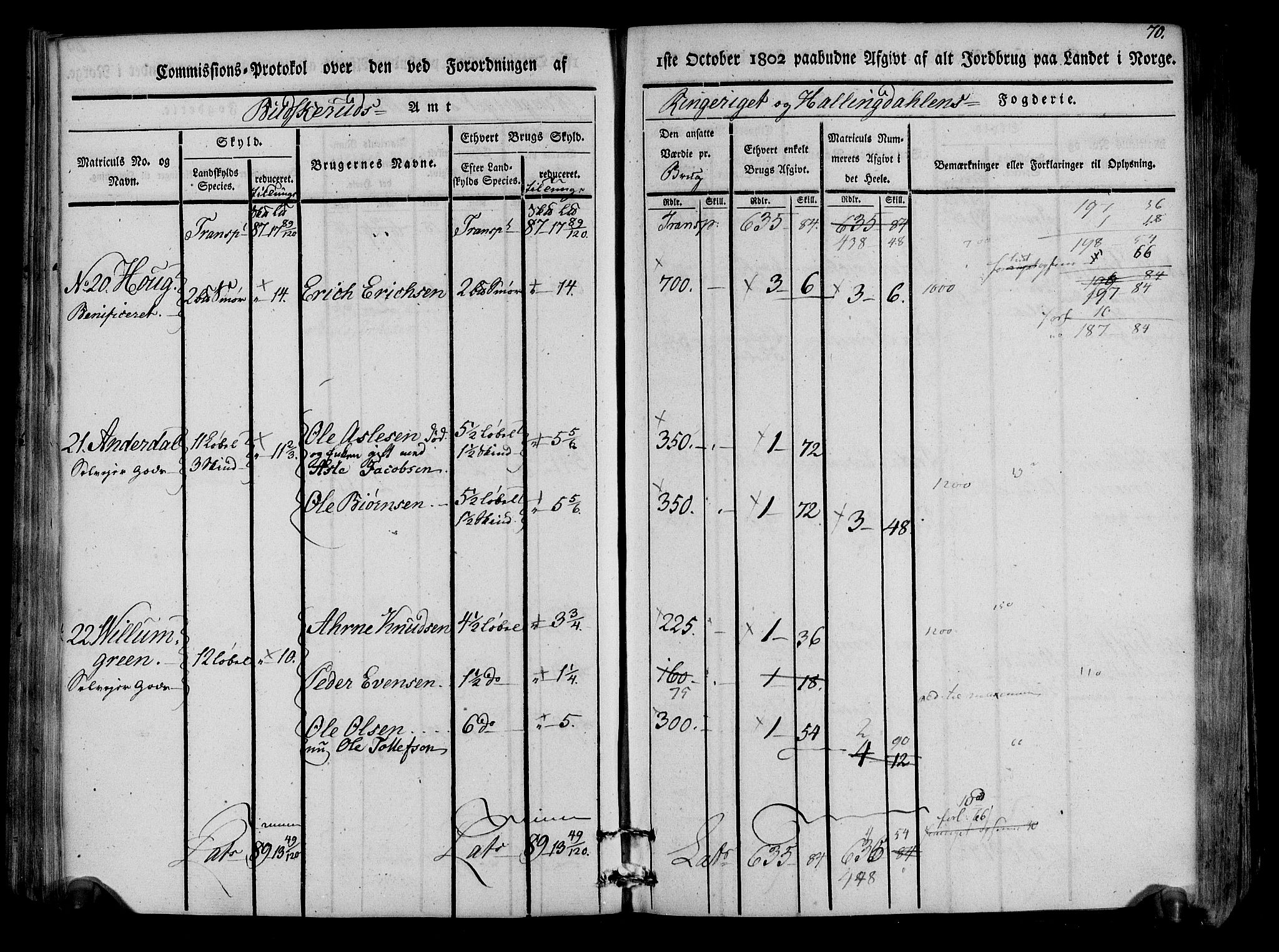 Rentekammeret inntil 1814, Realistisk ordnet avdeling, AV/RA-EA-4070/N/Ne/Nea/L0047: Ringerike og Hallingdal fogderi. Kommisjonsprotokoll for Nes prestegjeld, 1803, p. 73