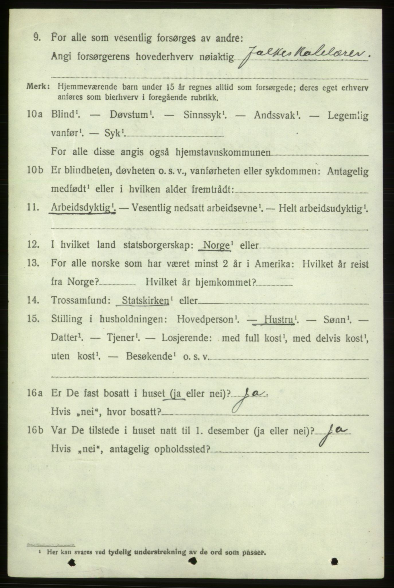 SAB, 1920 census for Skånevik, 1920, p. 3308