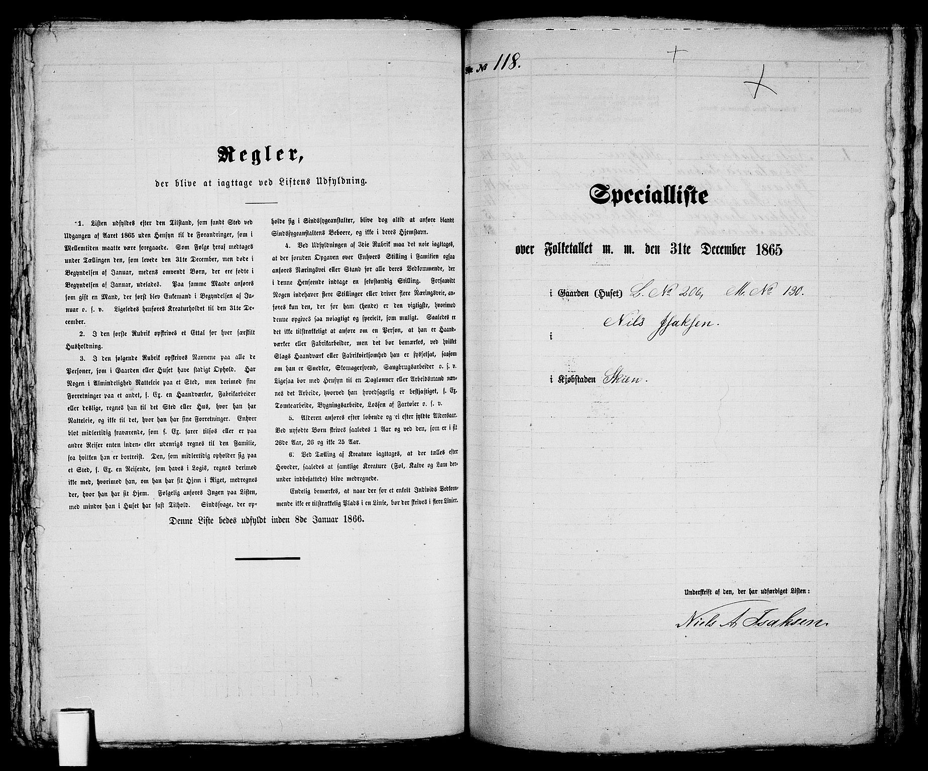 RA, 1865 census for Skien, 1865, p. 247