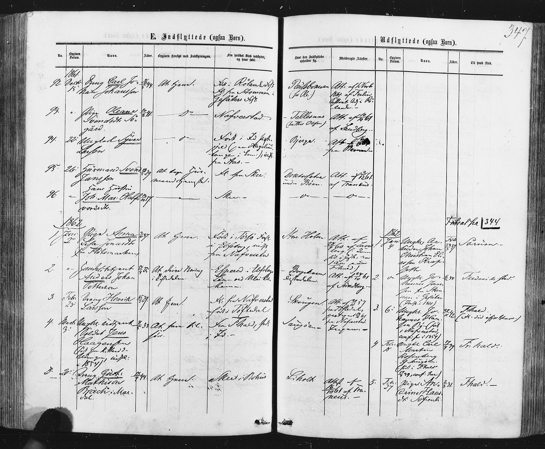 Idd prestekontor Kirkebøker, SAO/A-10911/F/Fc/L0005: Parish register (official) no. III 5, 1861-1877, p. 347