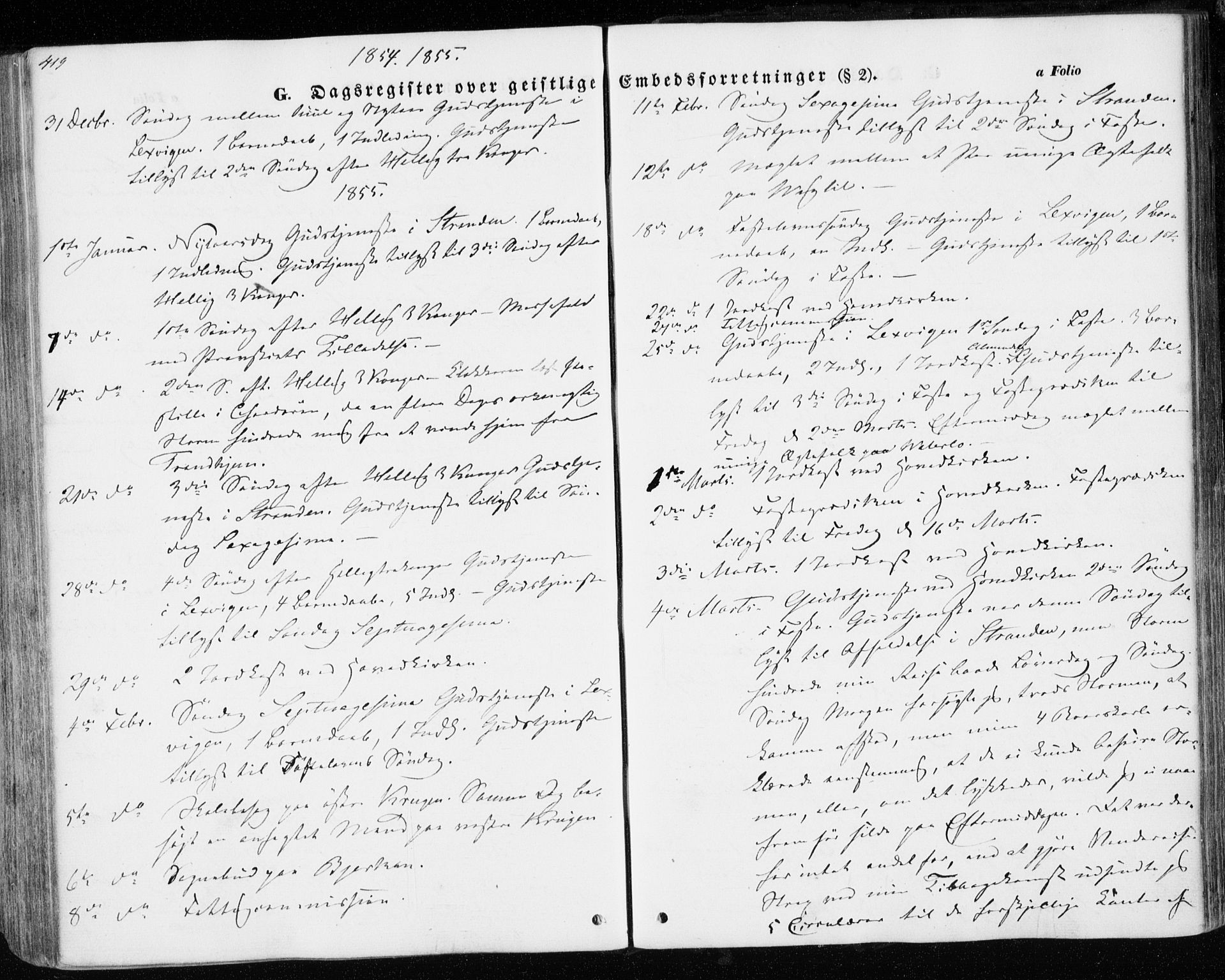 Ministerialprotokoller, klokkerbøker og fødselsregistre - Nord-Trøndelag, AV/SAT-A-1458/701/L0008: Parish register (official) no. 701A08 /1, 1854-1863, p. 419