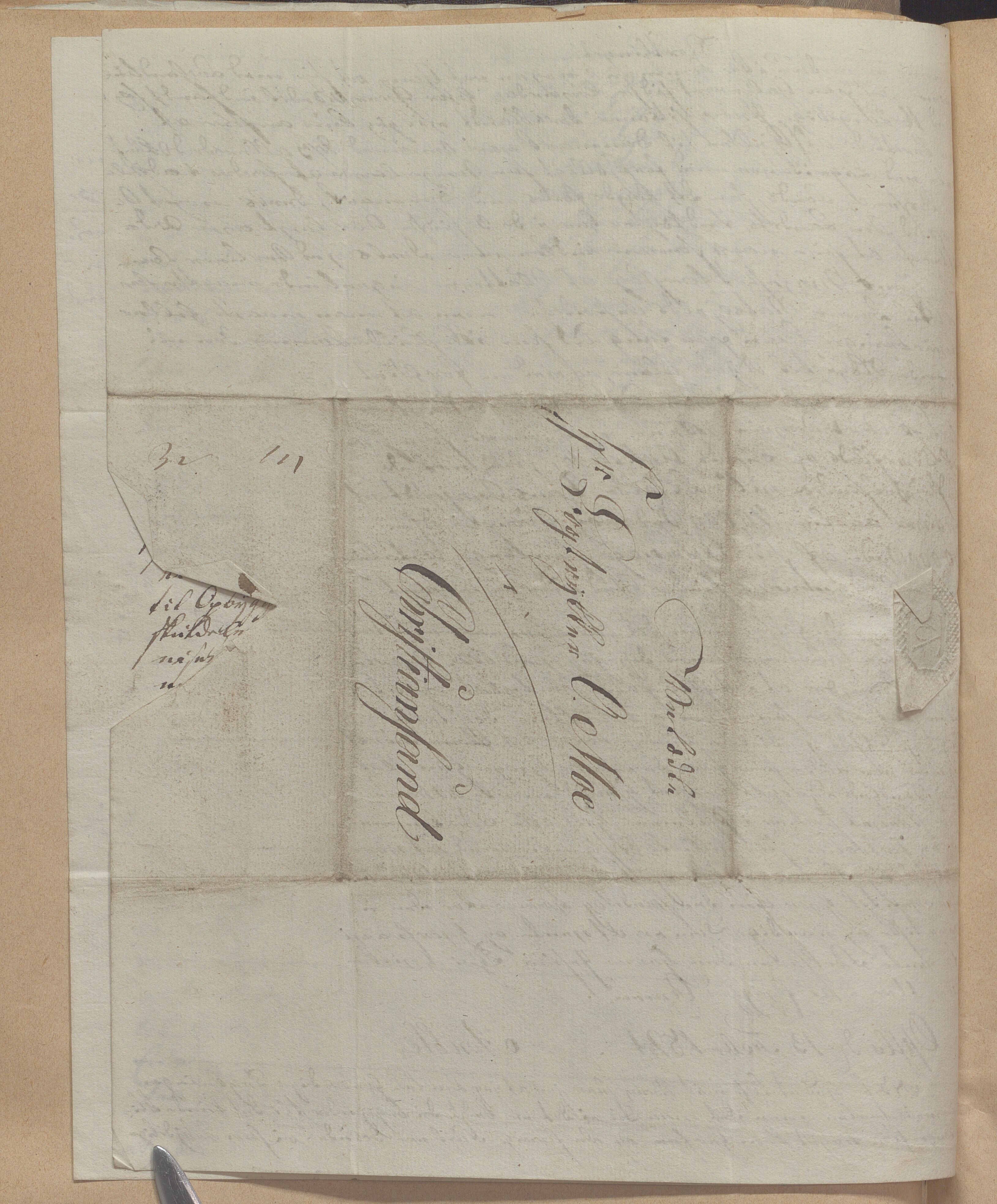 Heggtveitsamlingen, TMF/A-1007/H/L0050: Innbundne brev, Ms A, med innlagt registratur. , 1800-1850