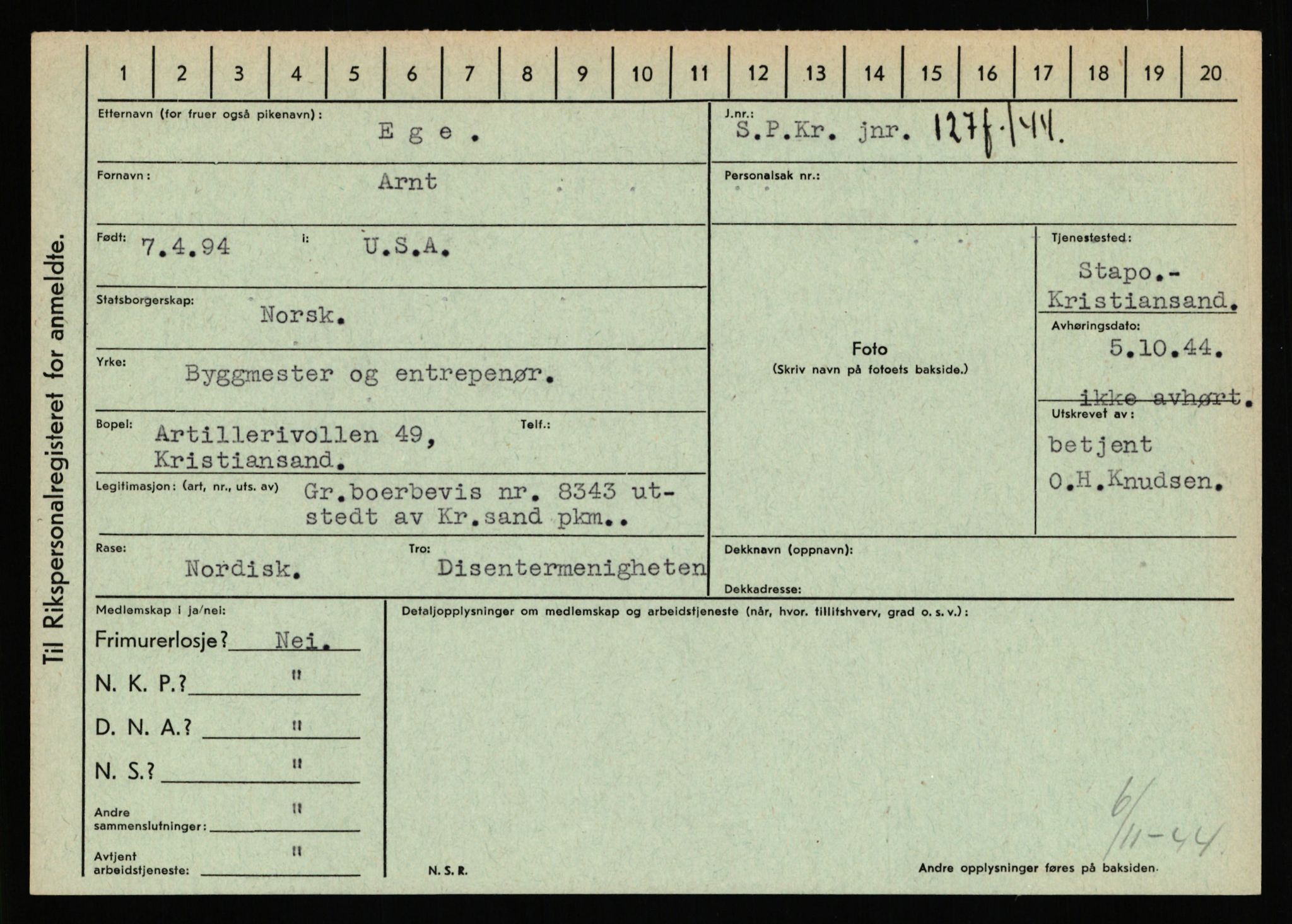 Statspolitiet - Hovedkontoret / Osloavdelingen, AV/RA-S-1329/C/Ca/L0003: Brechan - Eichinger	, 1943-1945, p. 4793