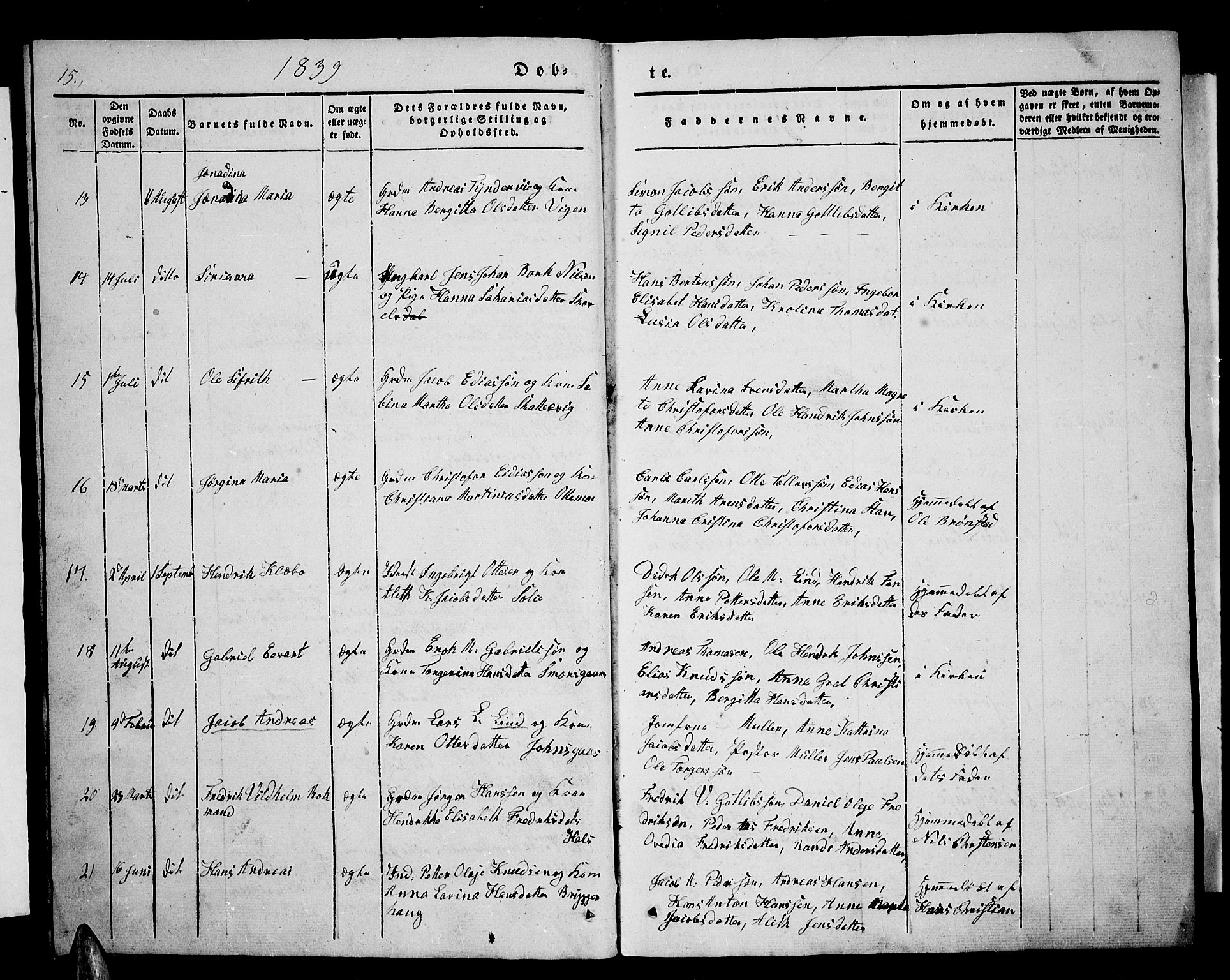 Tranøy sokneprestkontor, SATØ/S-1313/I/Ia/Iab/L0001klokker: Parish register (copy) no. 1, 1835-1853, p. 15