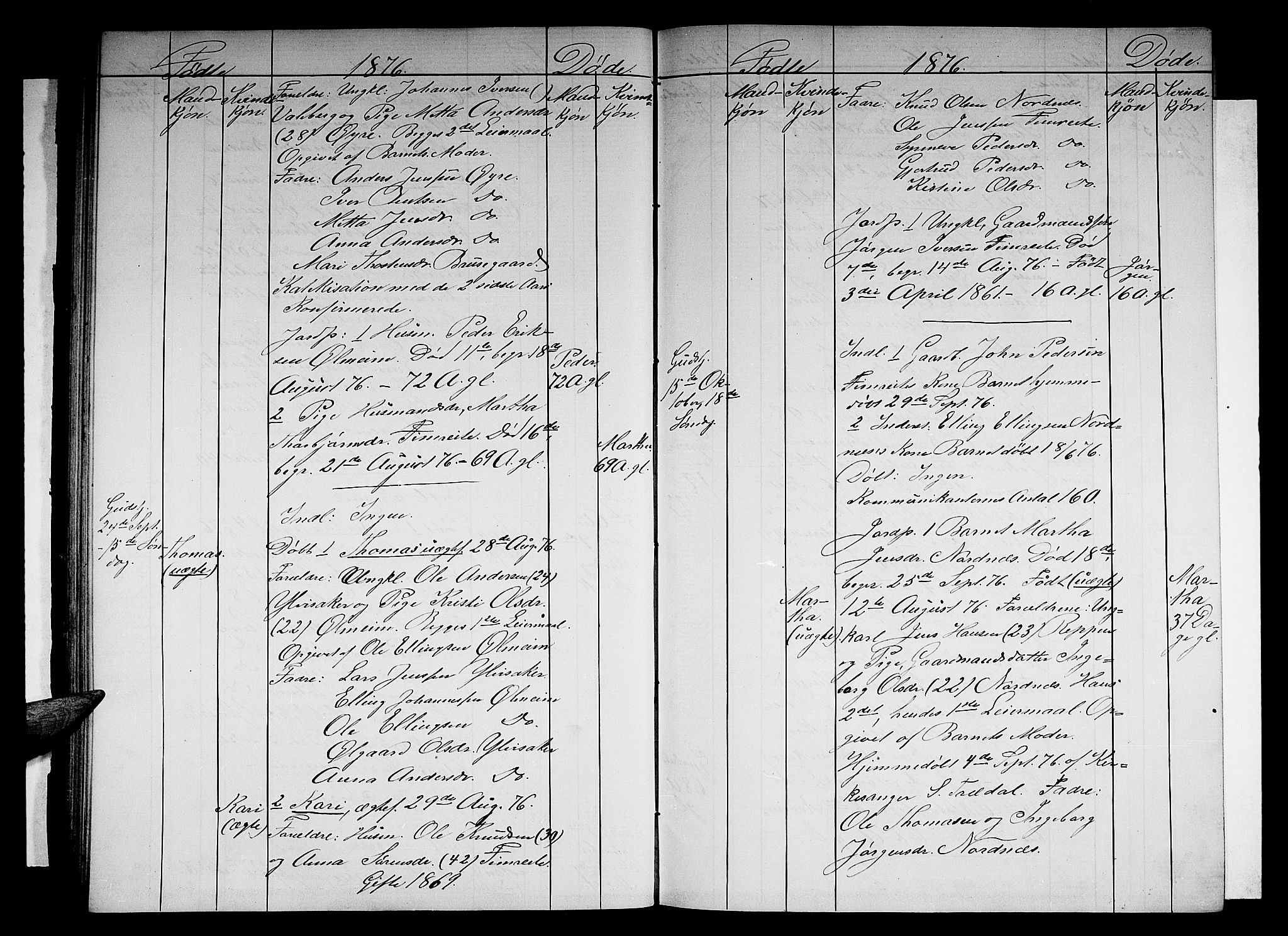 Sogndal sokneprestembete, AV/SAB-A-81301/H/Hab/Habc/L0001: Parish register (copy) no. C 1, 1868-1883, p. 46