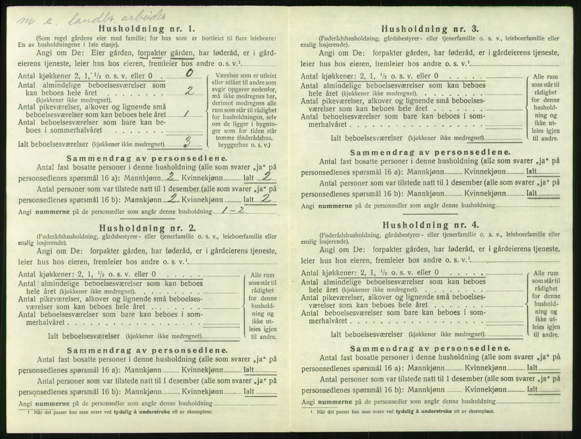 SAT, 1920 census for Surnadal, 1920, p. 588