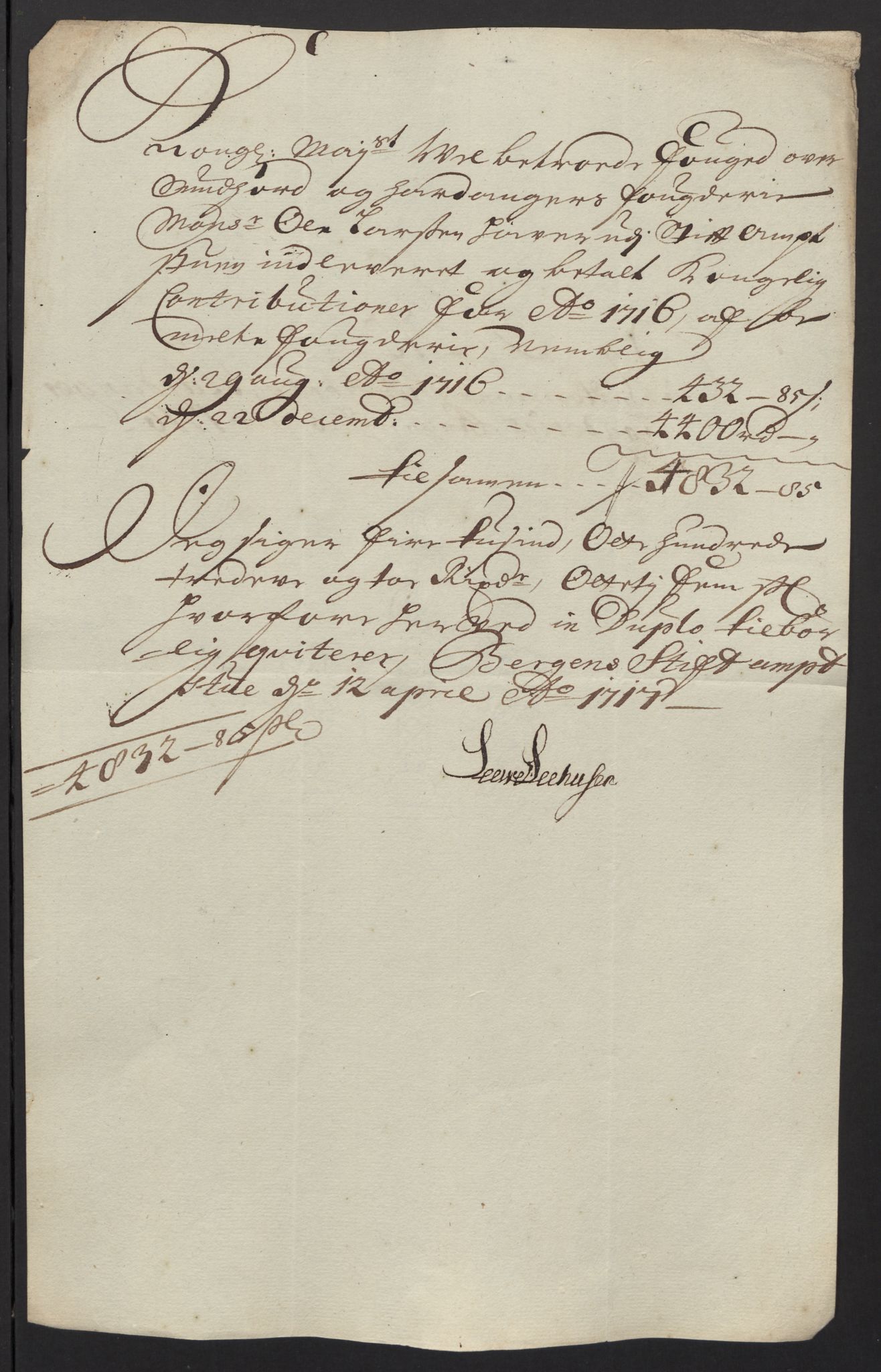 Rentekammeret inntil 1814, Reviderte regnskaper, Fogderegnskap, AV/RA-EA-4092/R48/L2992: Fogderegnskap Sunnhordland og Hardanger, 1716, p. 365