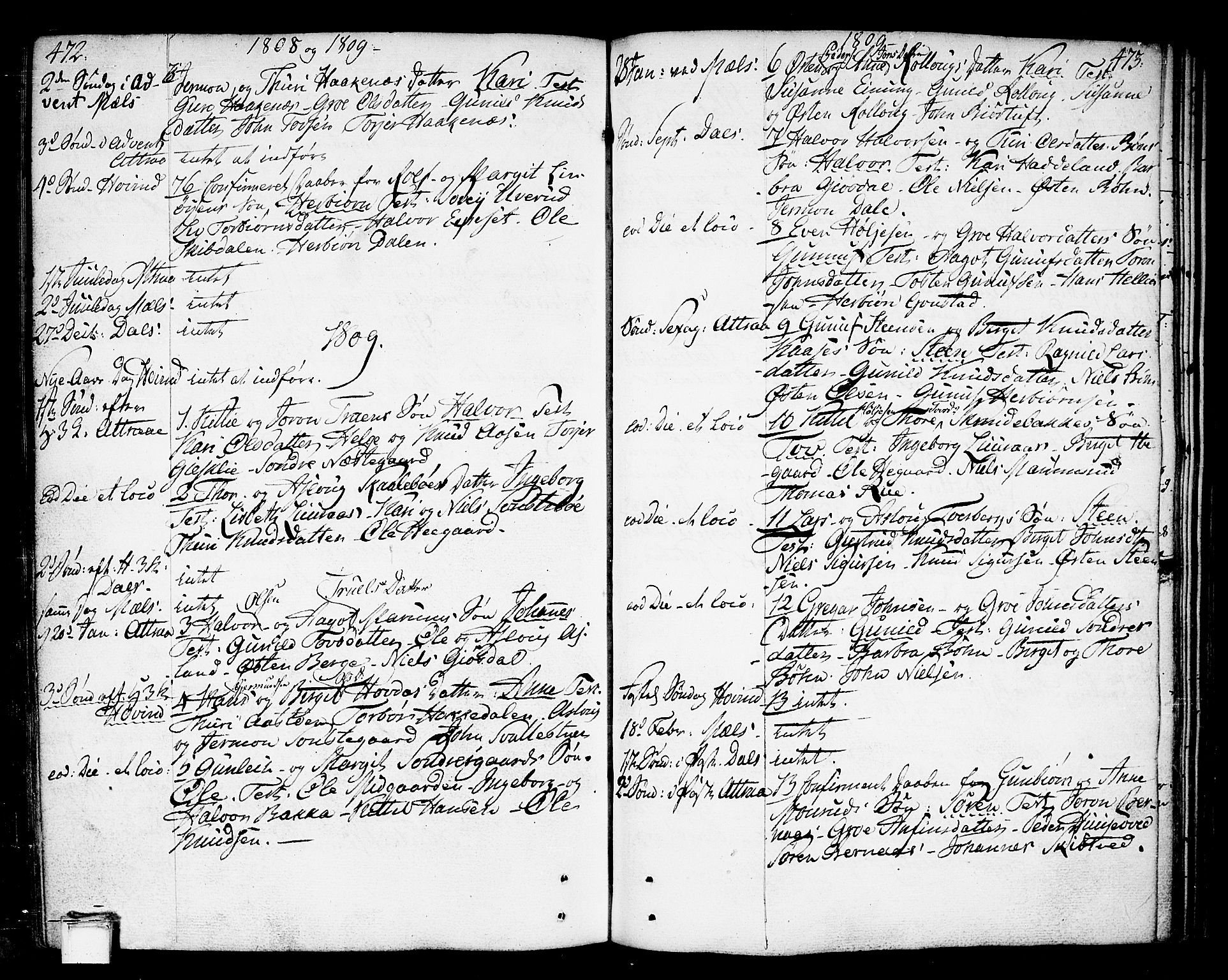 Tinn kirkebøker, AV/SAKO-A-308/F/Fa/L0002: Parish register (official) no. I 2, 1757-1810, p. 472-473