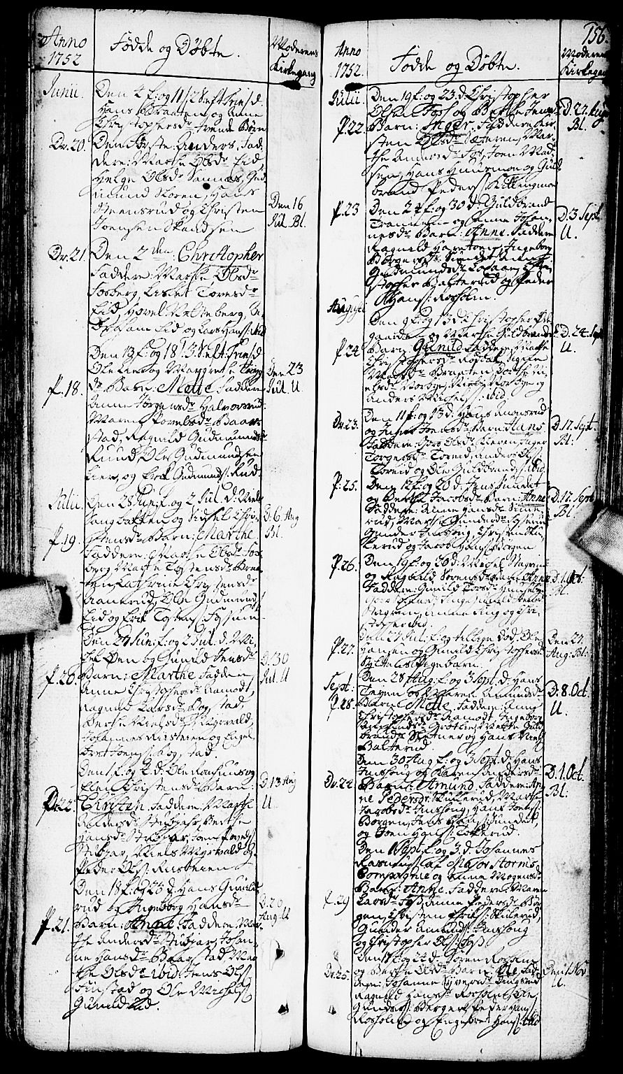 Aurskog prestekontor Kirkebøker, AV/SAO-A-10304a/F/Fa/L0002: Parish register (official) no. I 2, 1735-1766, p. 156