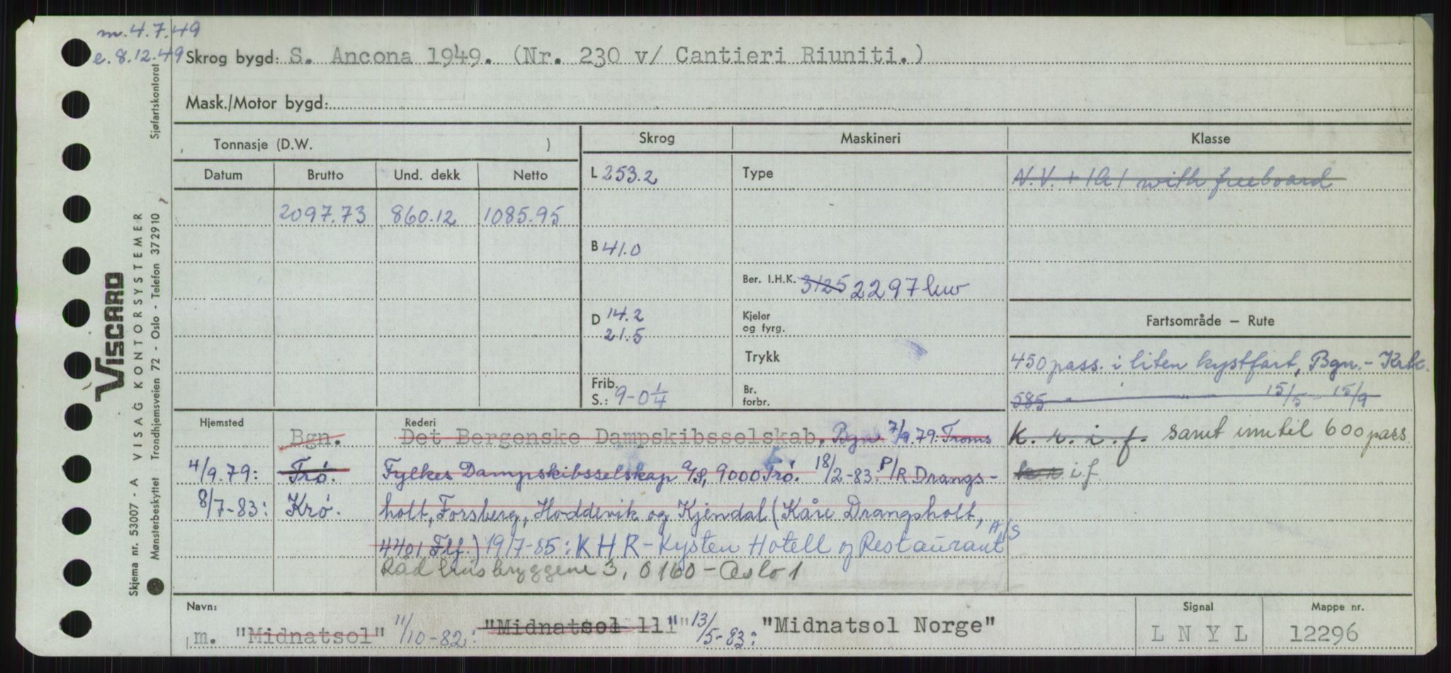 Sjøfartsdirektoratet med forløpere, Skipsmålingen, RA/S-1627/H/Ha/L0004/0001: Fartøy, Mas-R / Fartøy, Mas-Odd, p. 113