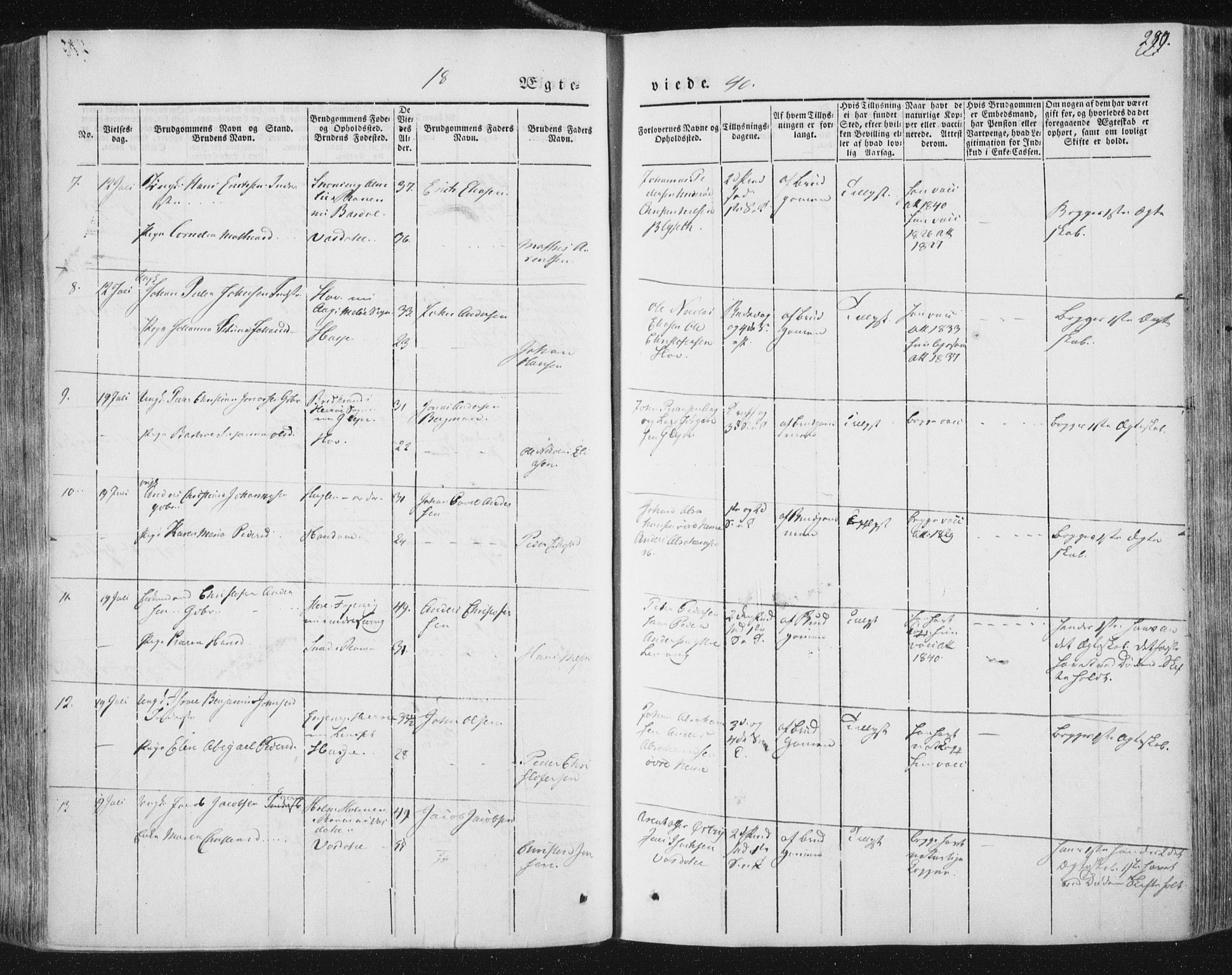 Ministerialprotokoller, klokkerbøker og fødselsregistre - Nordland, AV/SAT-A-1459/838/L0549: Parish register (official) no. 838A07, 1840-1854, p. 290