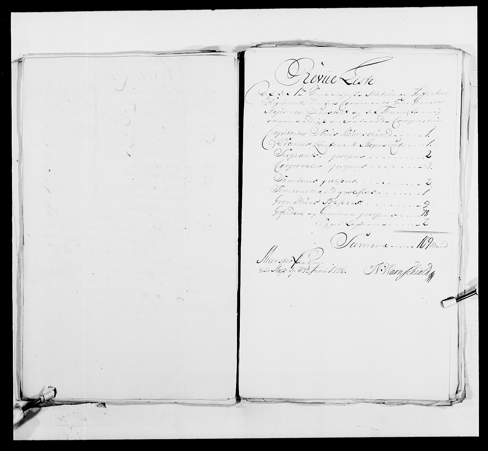 Kommanderende general (KG I) med Det norske krigsdirektorium, AV/RA-EA-5419/E/Ea/L0495: 1. Smålenske regiment, 1732-1763, p. 610