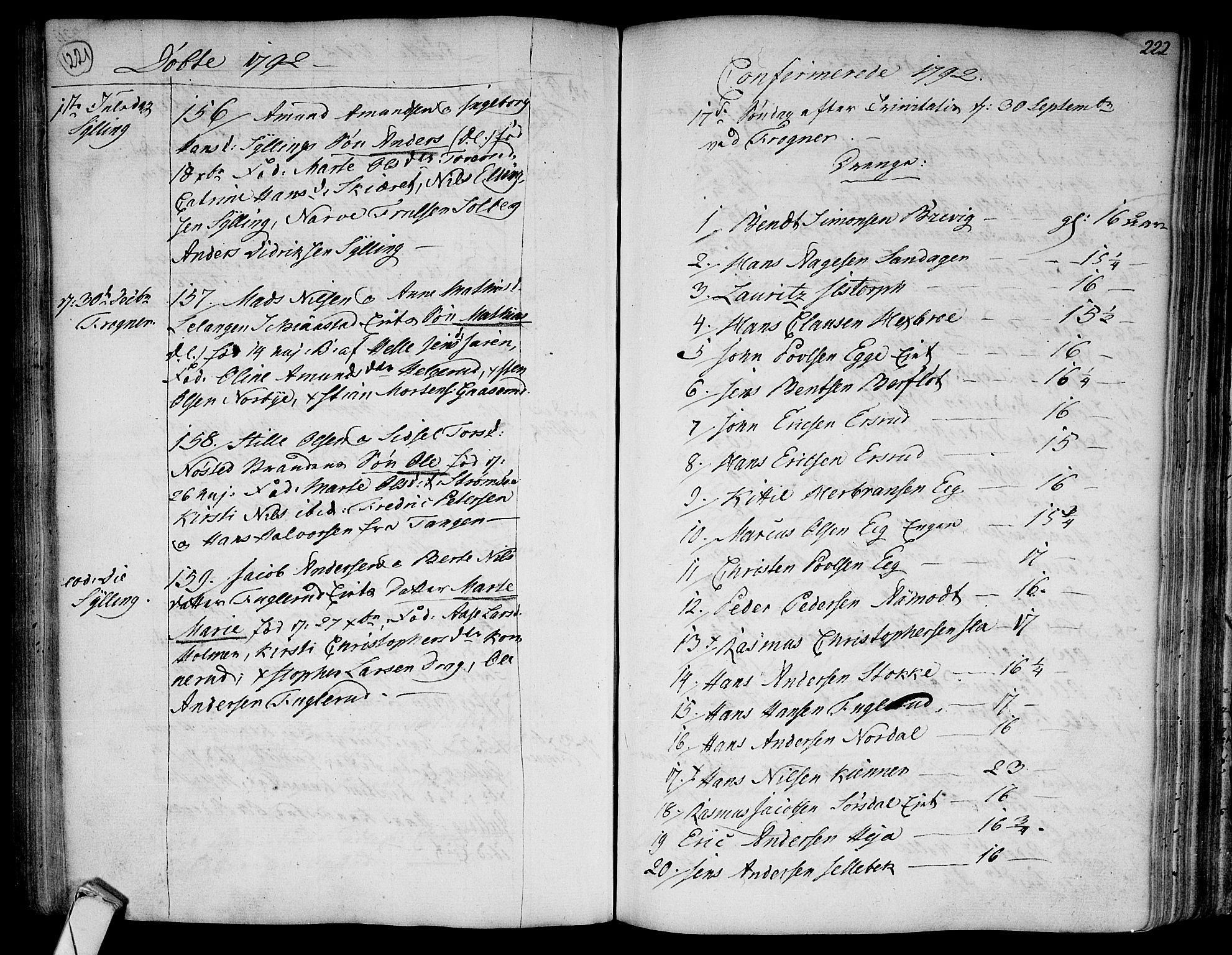 Lier kirkebøker, SAKO/A-230/F/Fa/L0006: Parish register (official) no. I 6, 1777-1794, p. 221-222