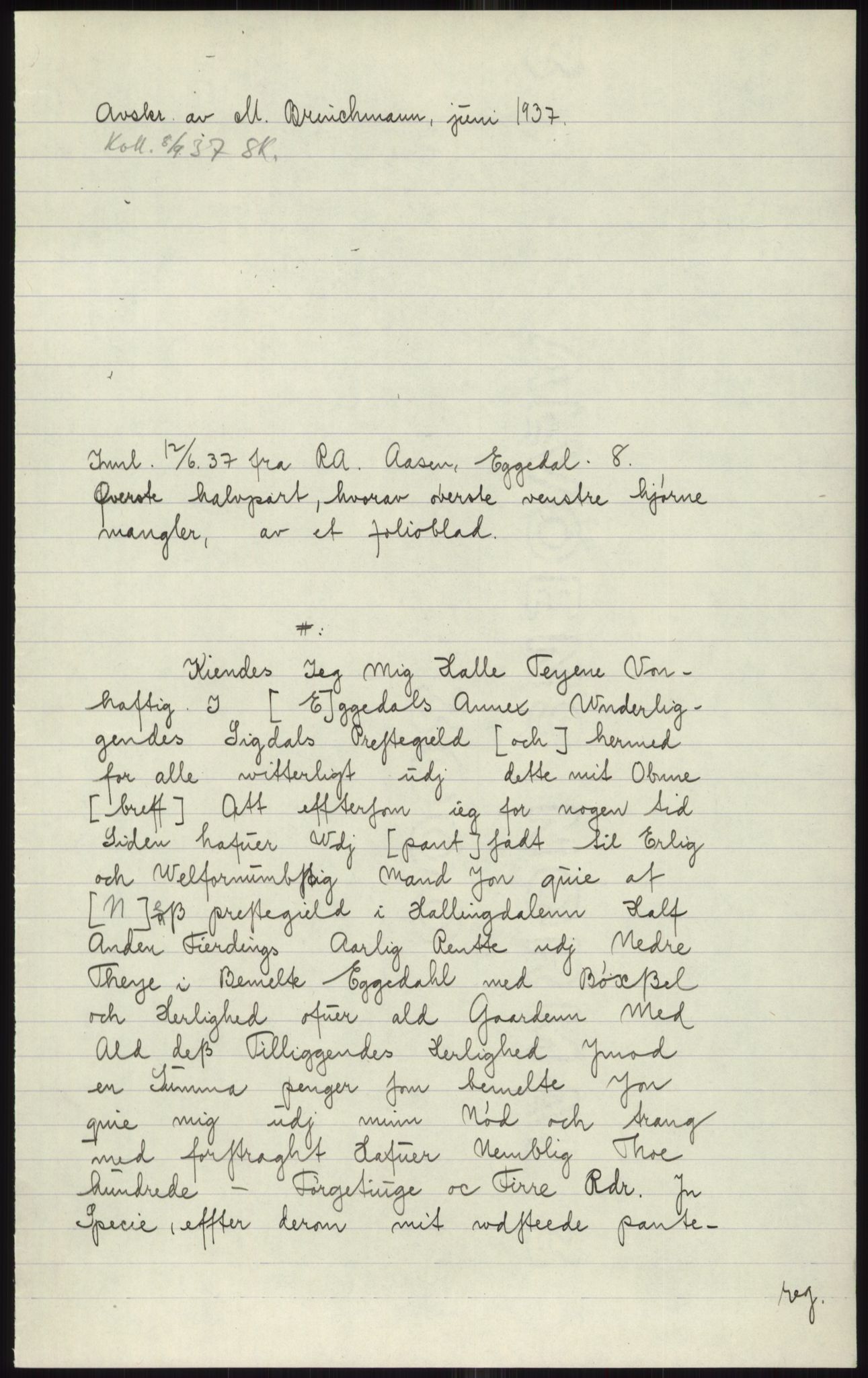 Samlinger til kildeutgivelse, Diplomavskriftsamlingen, AV/RA-EA-4053/H/Ha, p. 1409